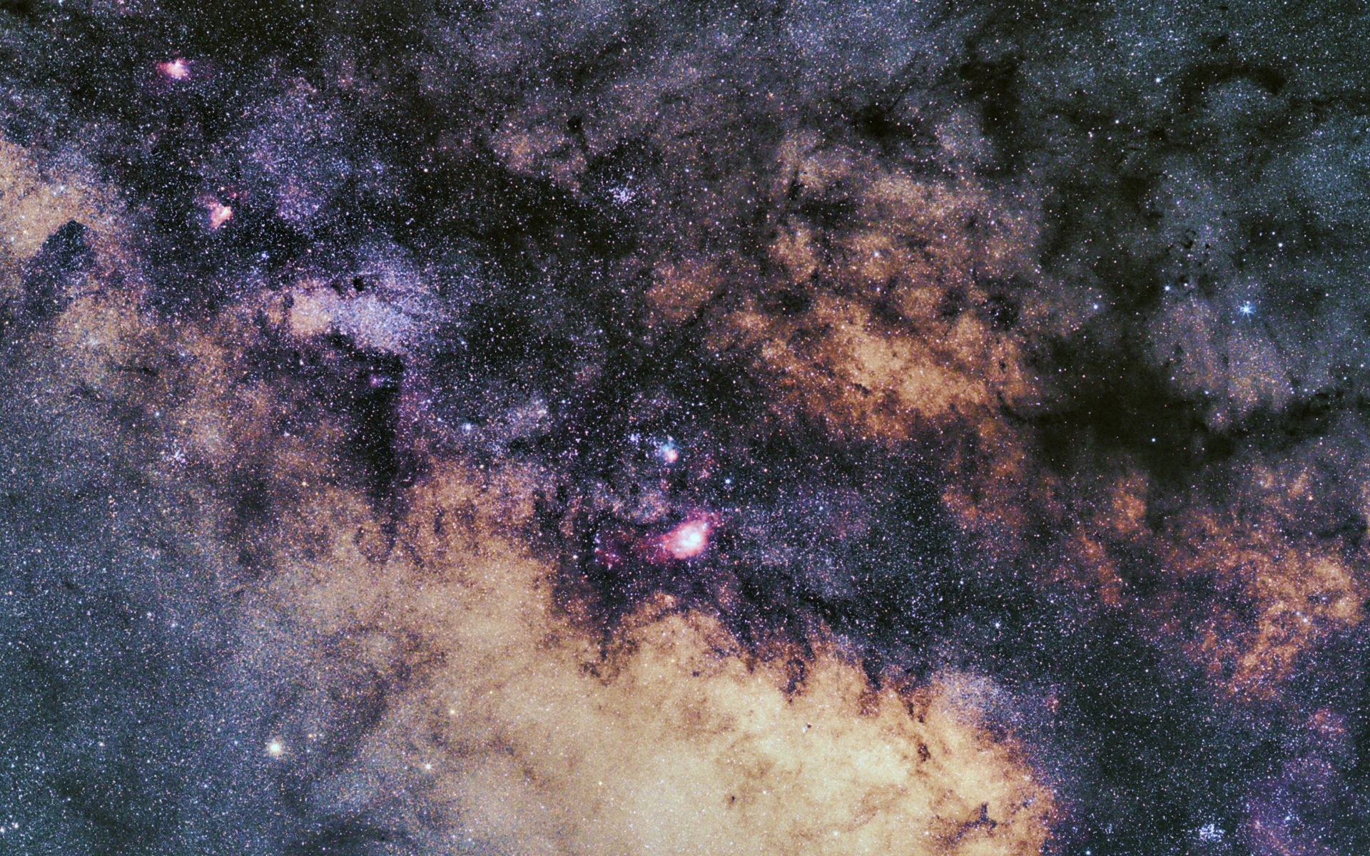 Milky way closeup