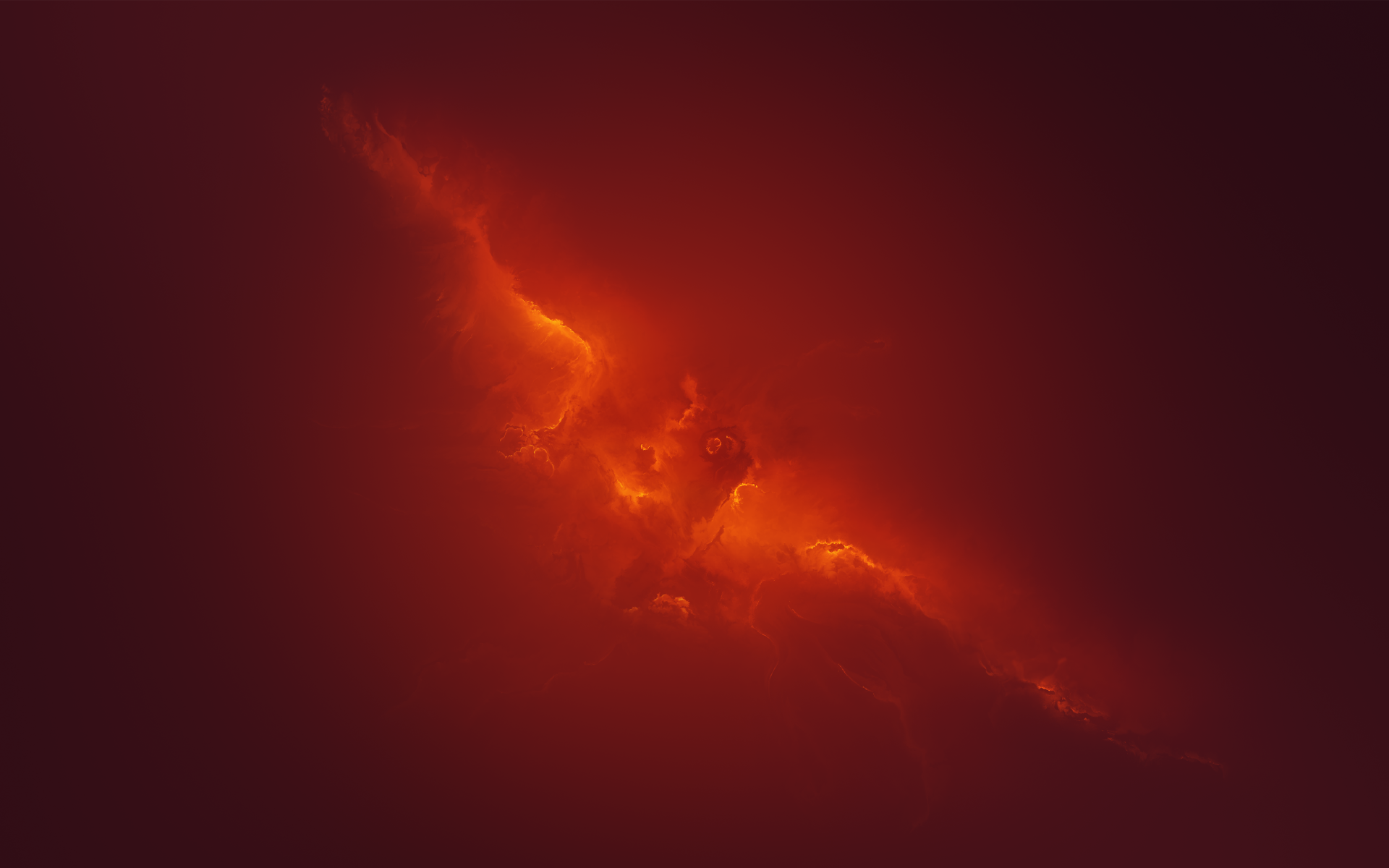 Красная туманность в небе 