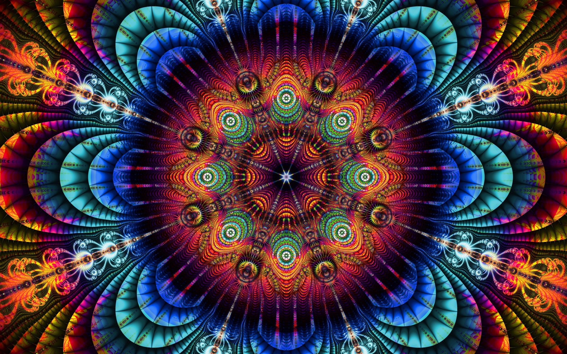 Красивый абстрактный красочный рисунок 