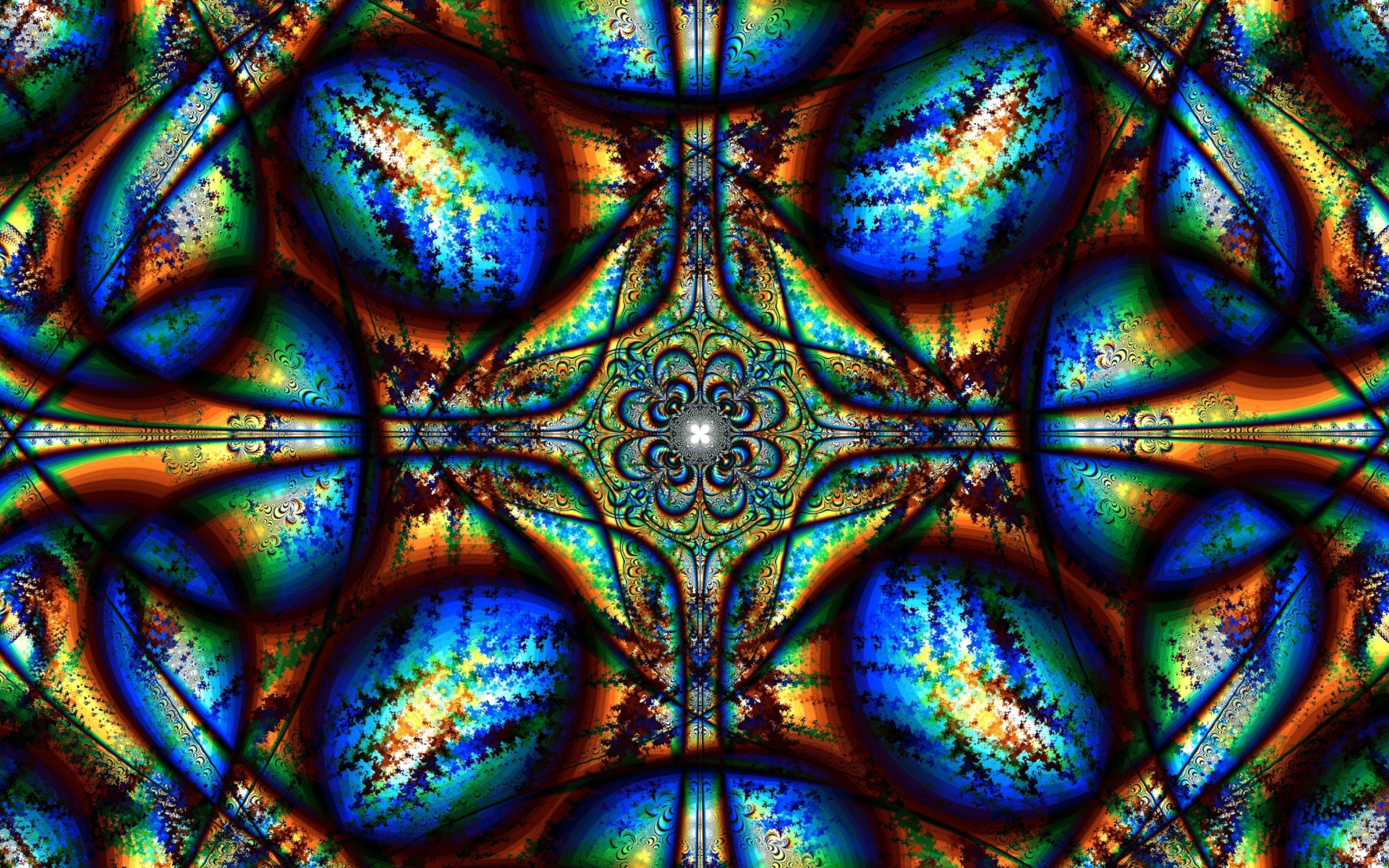 Красивый абстрактный  рисунок с калейдоскопа 