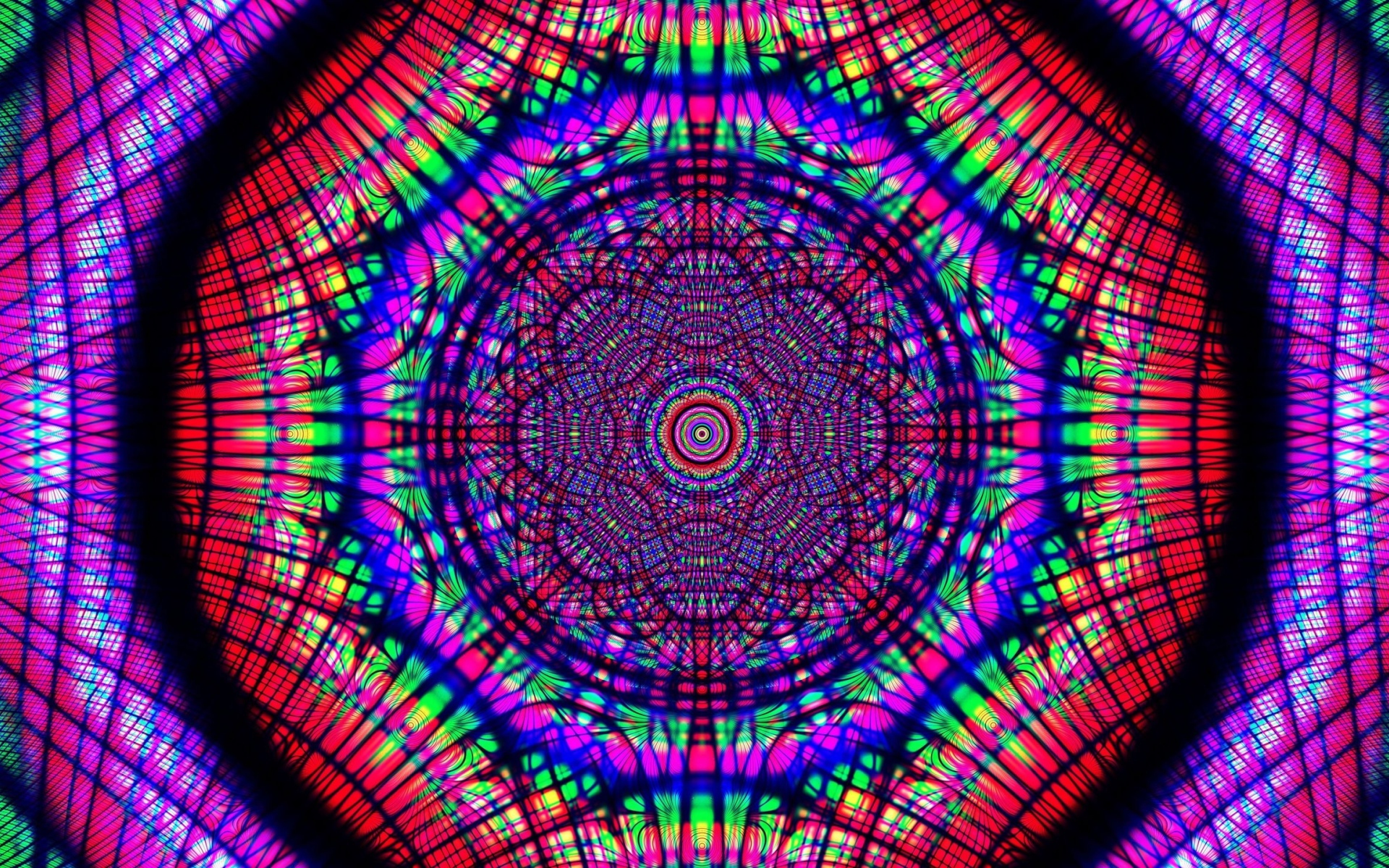 Разноцветный узор калейдоскопа 
