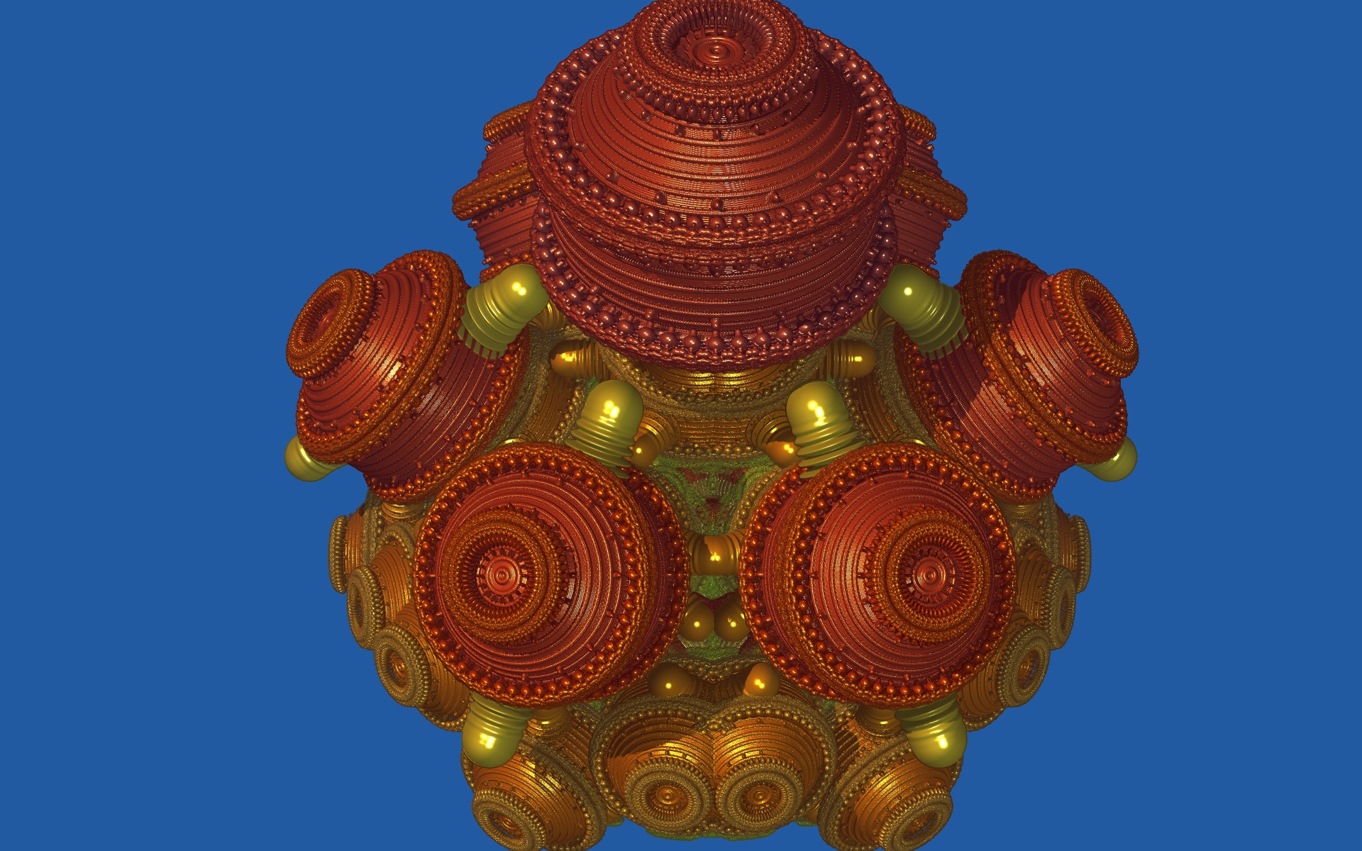 Необычный цифровой дизайн на голубом фоне