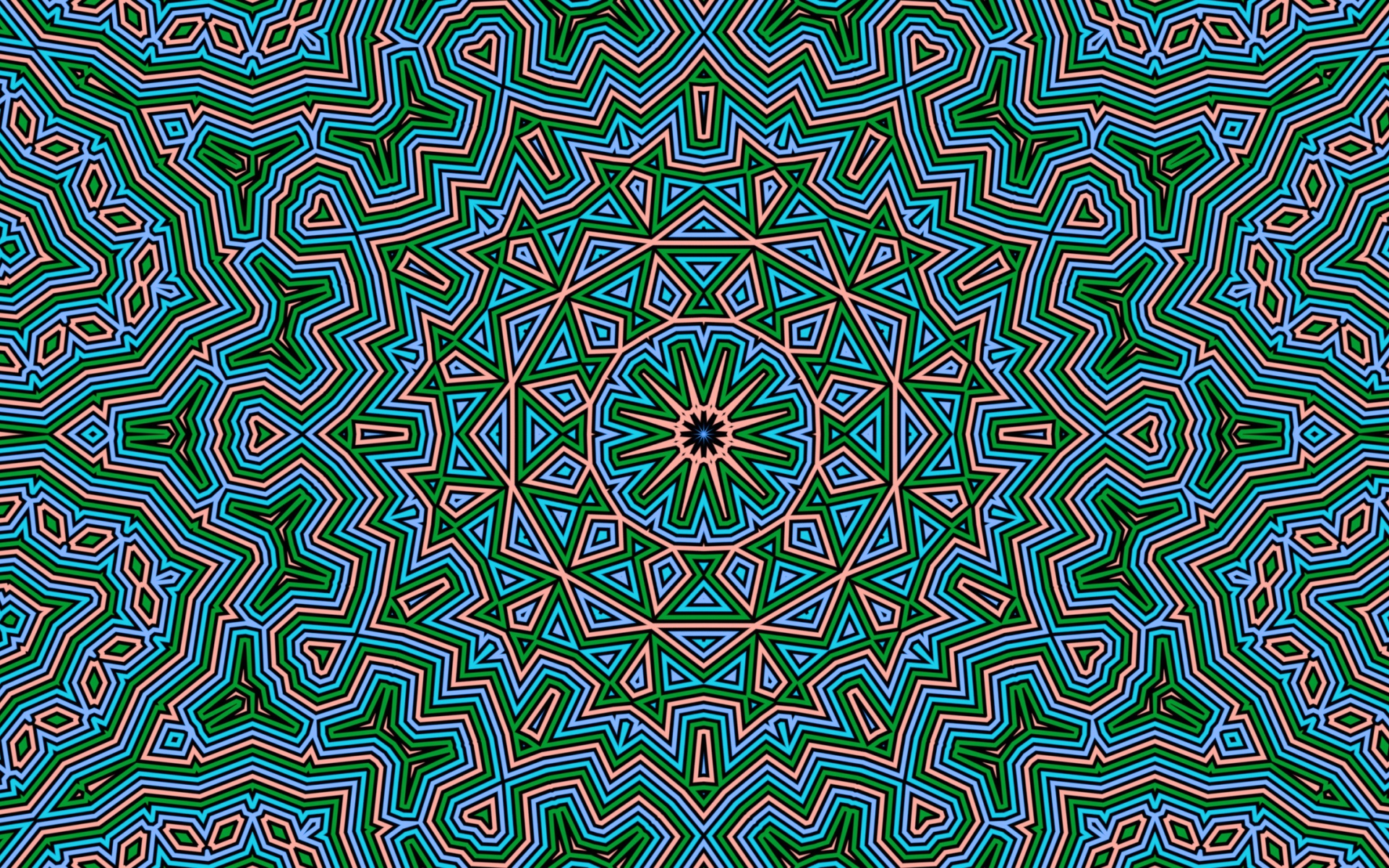 Необычный фрактальный узор 