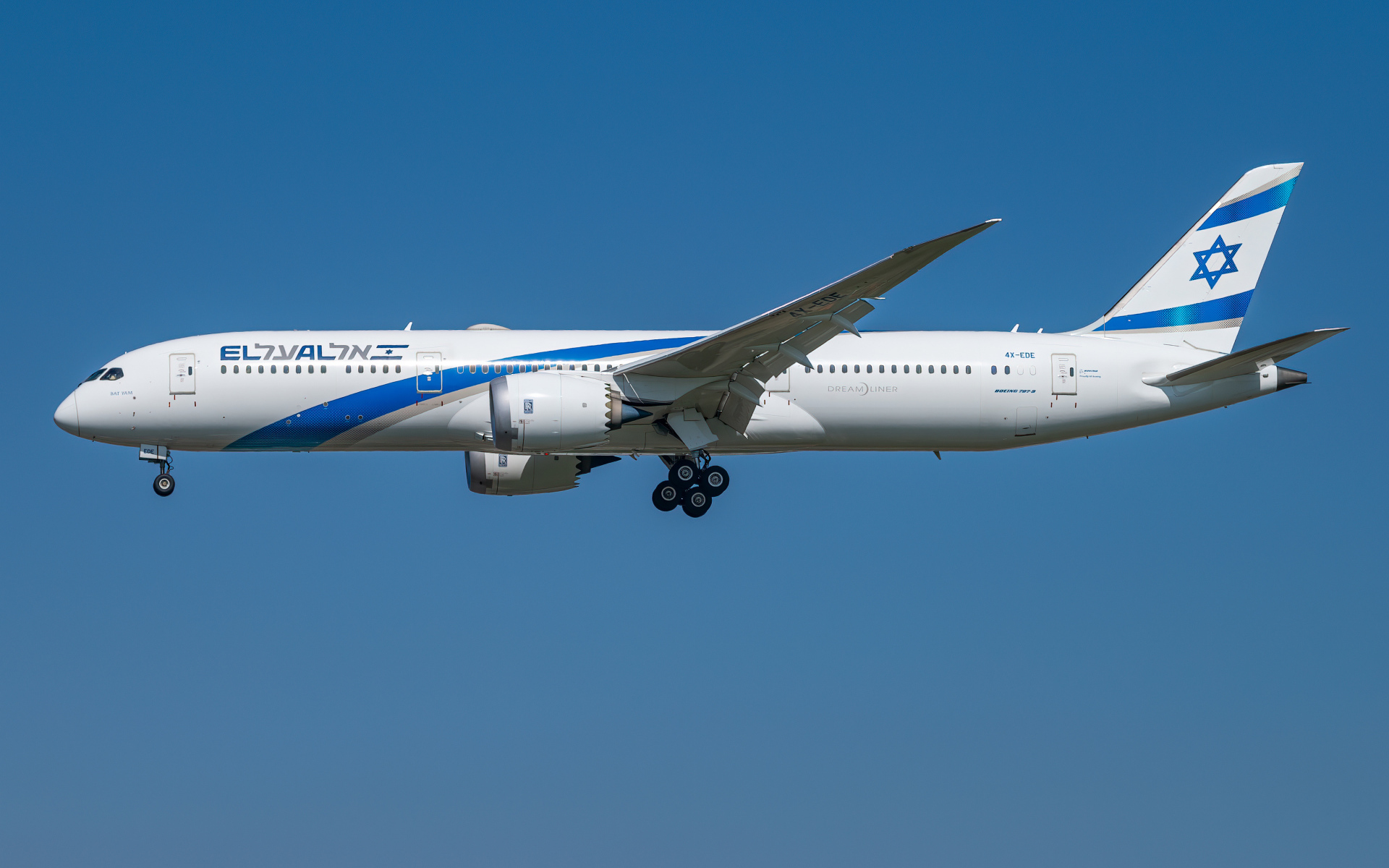Пассажирский Boeing 787-9 авиакомпании El Al