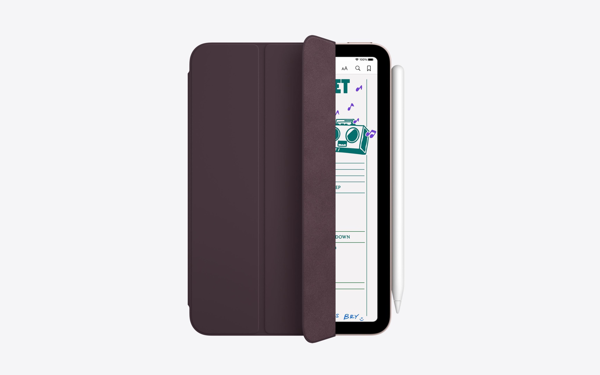 New iPad Mini 2021 in leather case