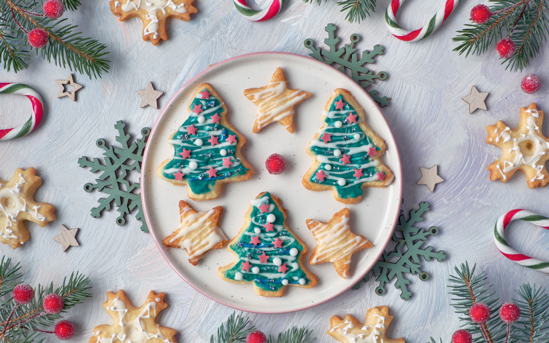 Песочное печенье елочки и звездочки на новый год 