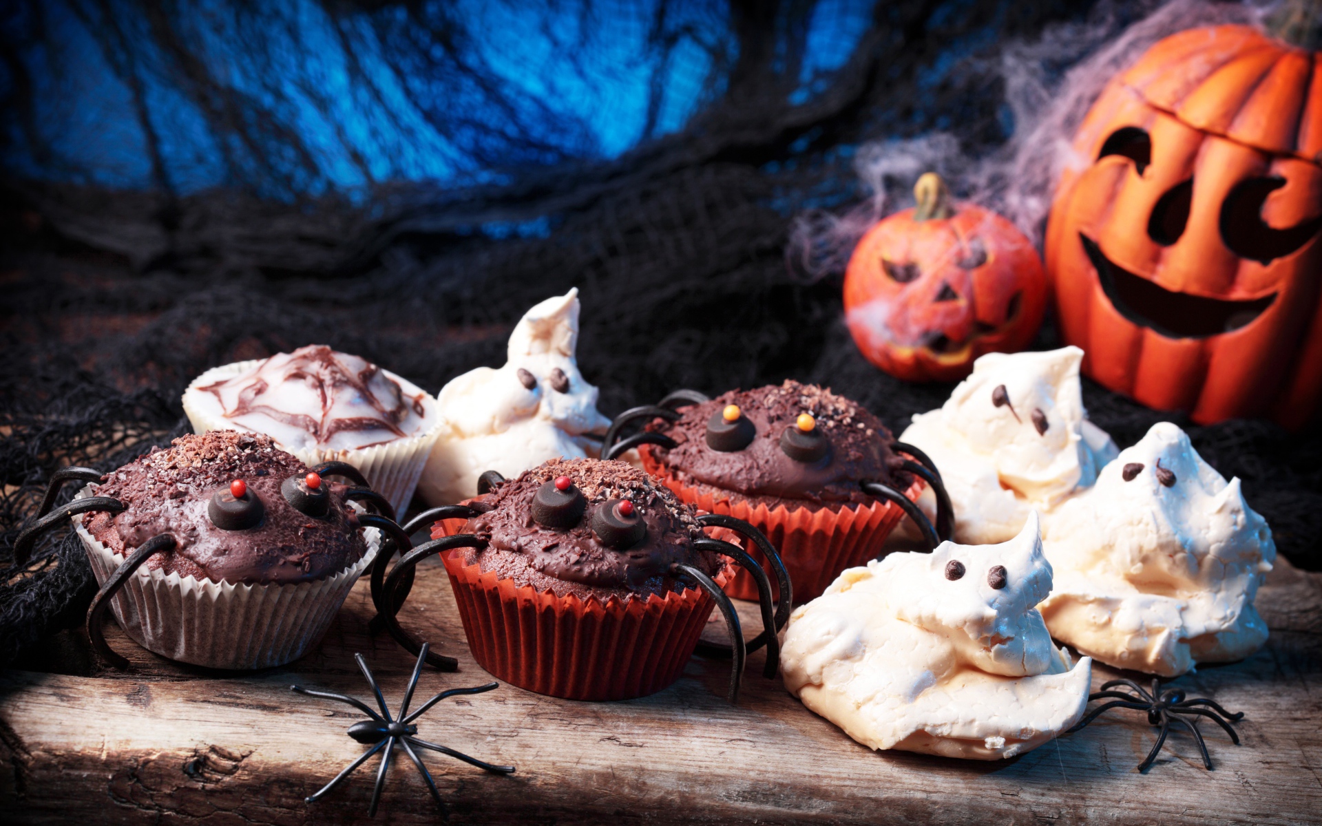 Страшные кексы на праздник Хэллоуин