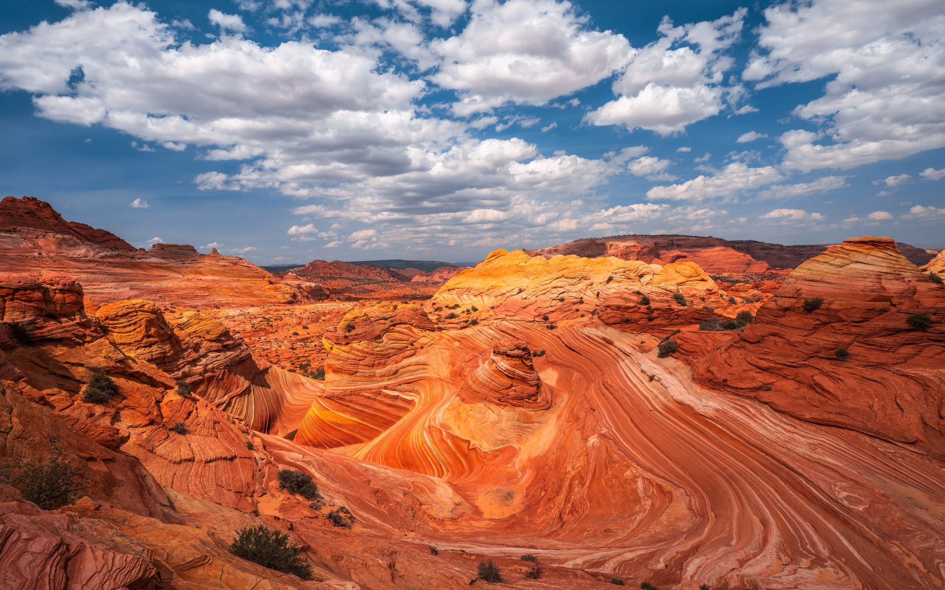 Красивый вид на каньон под красивым небом 