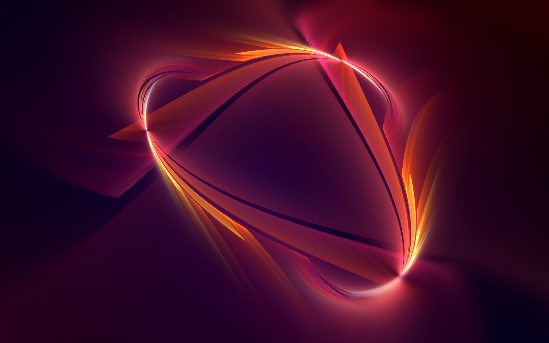 Абстрактный огненный хвост на красном фоне