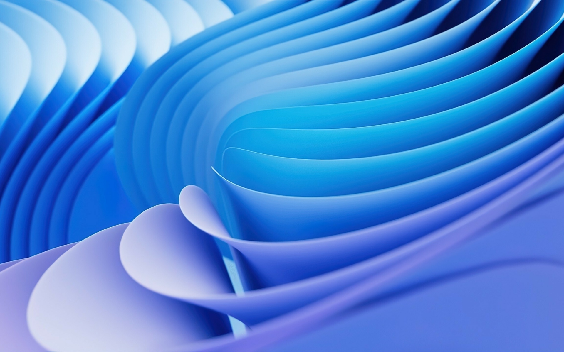 Много голубых волн крупным планом