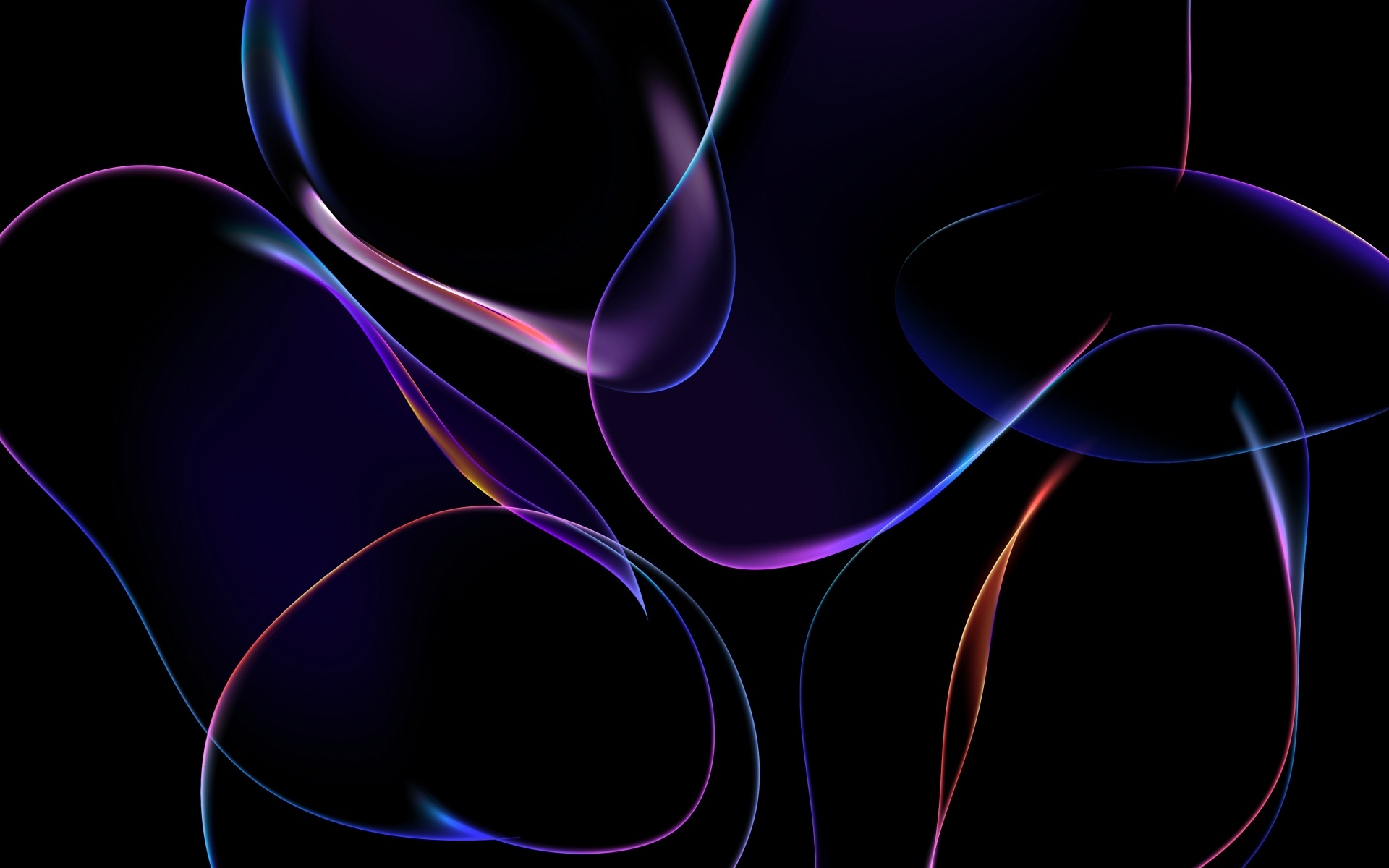 Неоновые мыльные пузыри на черном фоне