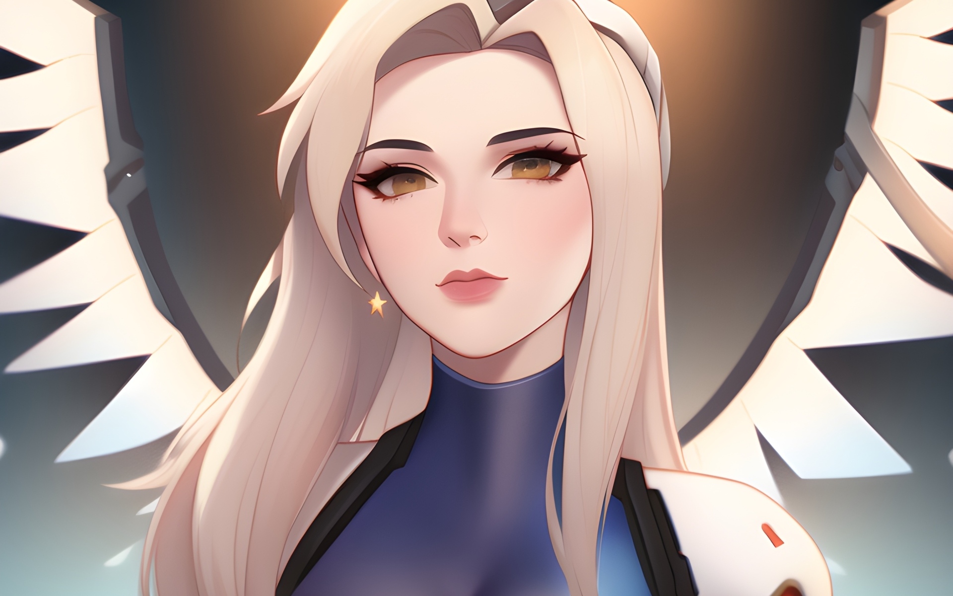 Девушка аниме с белыми волосами