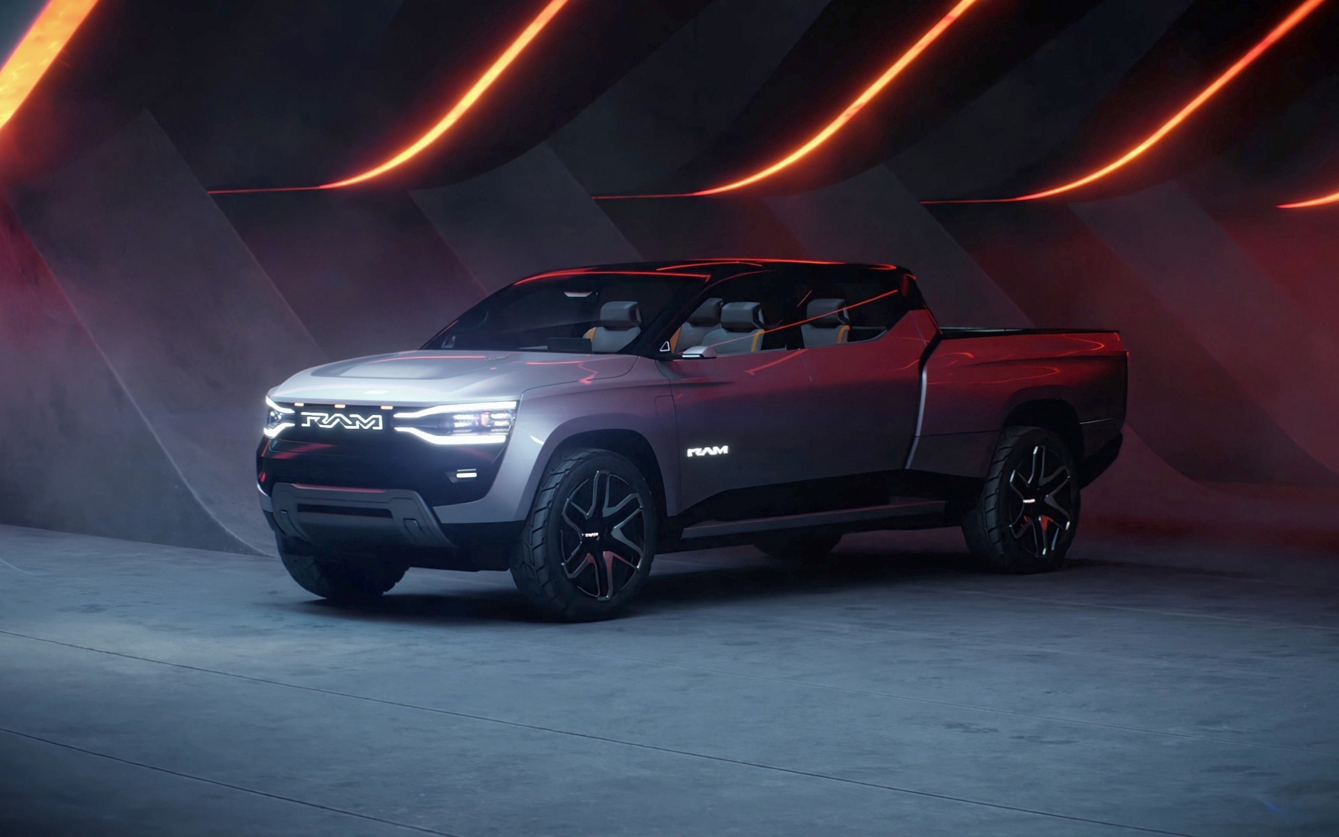 Большой Ram 1500 Revolution BEV Concept 2023 года