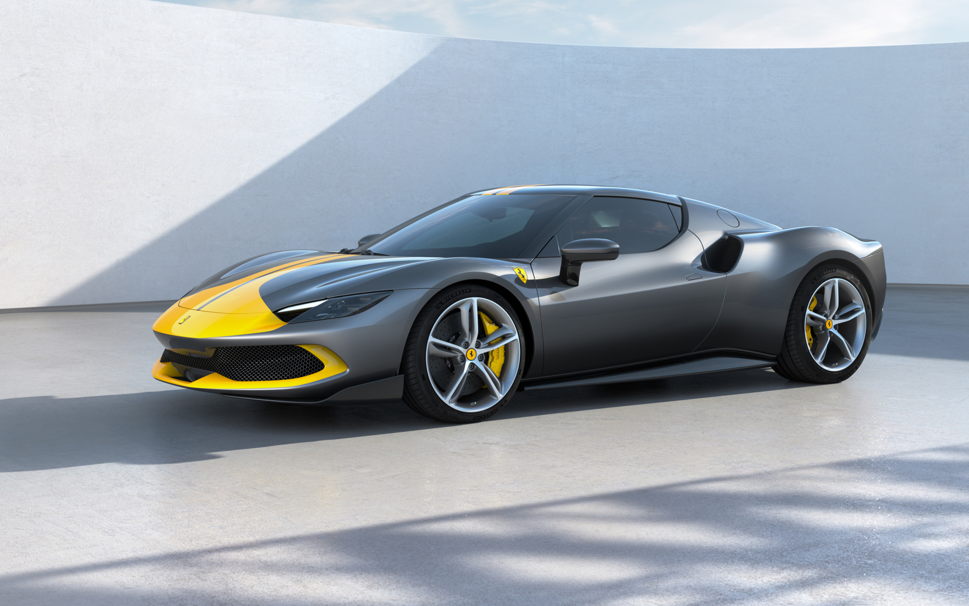 Спортивный быстрый автомобиль Ferrari 296 GTB Assetto Fiorano 2022 года