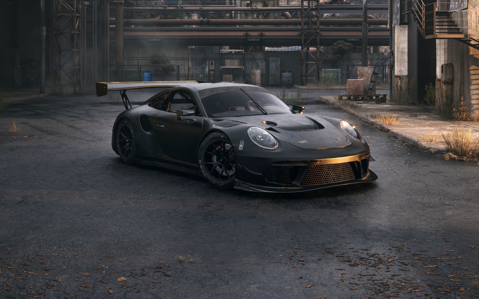 Быстрый автомобиль Porsche 911 GT3