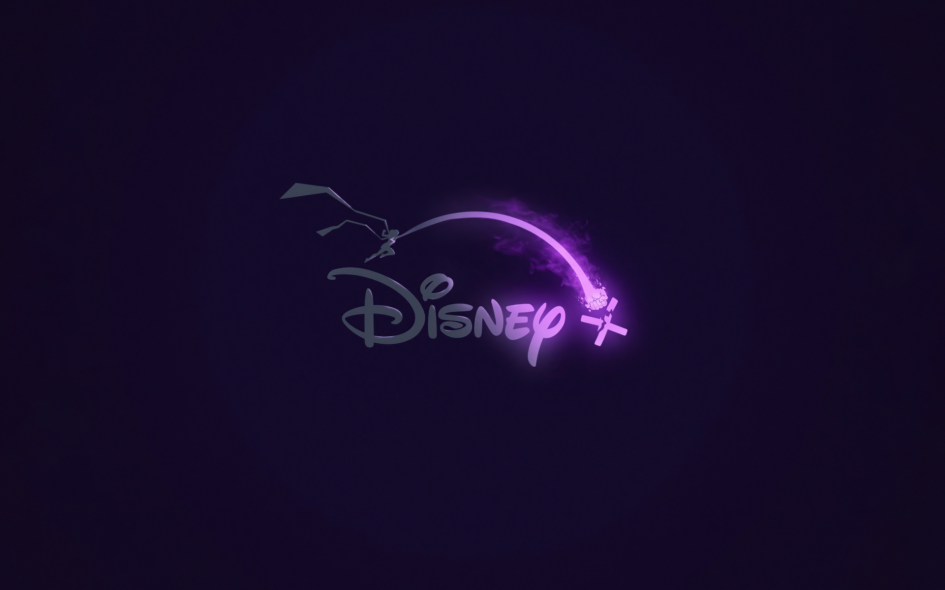 Логотип Дисней на синем фоне