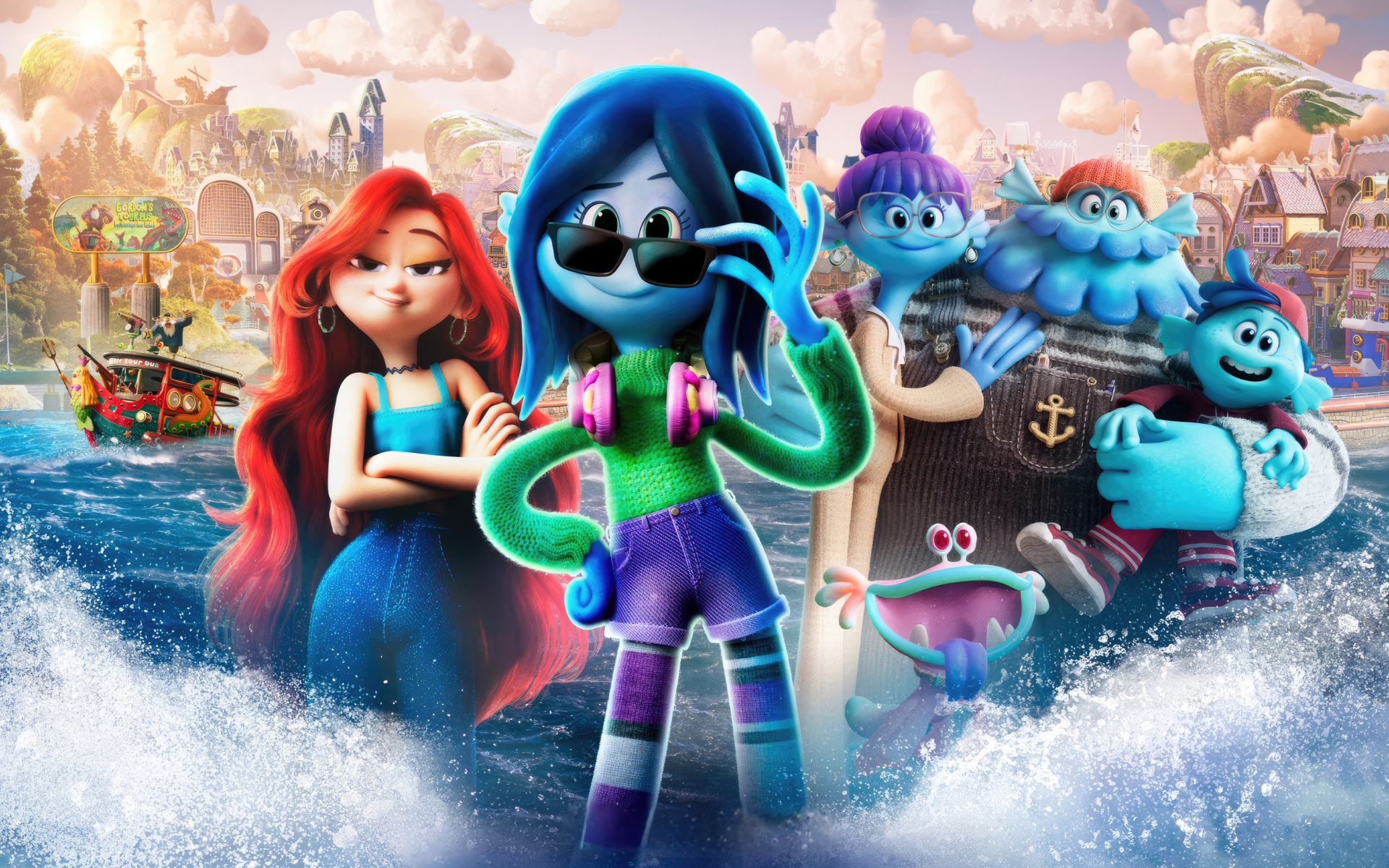 Персонажи нового мультфильма Руби Гильман: Приключения кракена-подростка  2023
