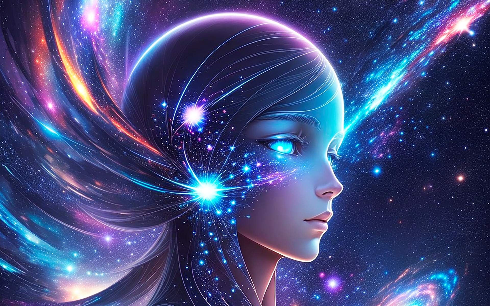 Фантастическая космическая девушка