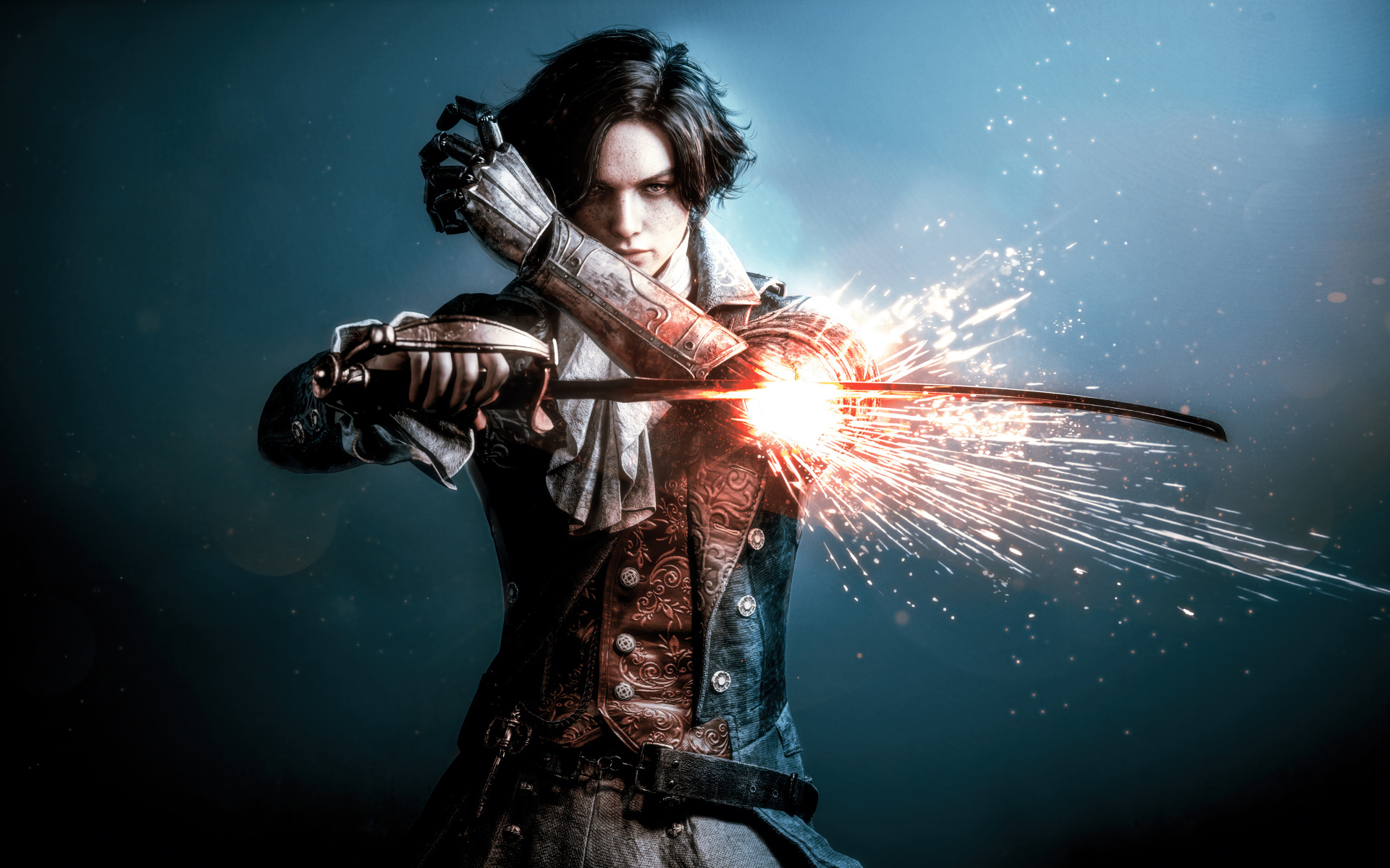 Персонаж Пиноккио с мечом компьютерная игра Lies of P