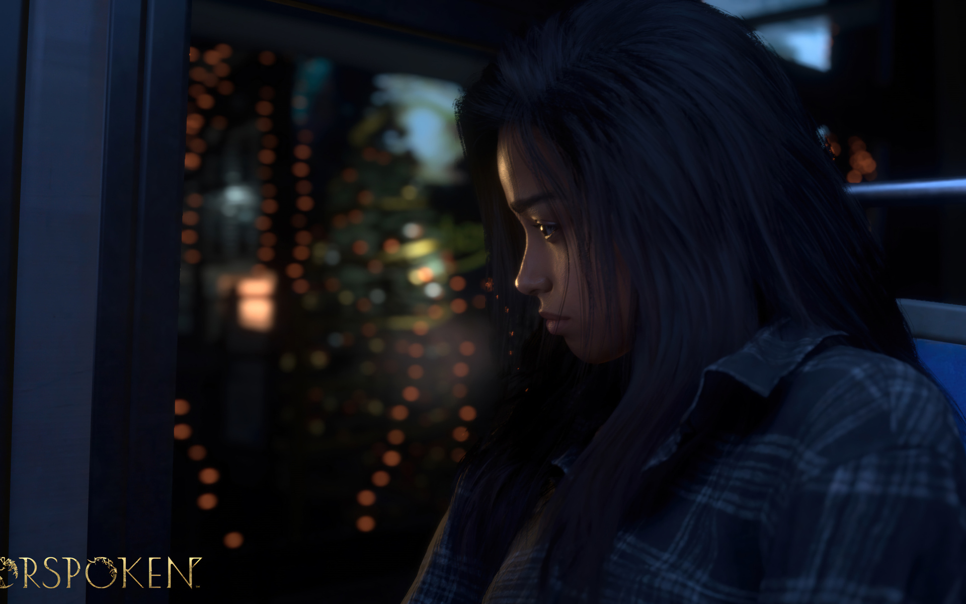 Грустная девушка персонаж компьютерной игры Forspoken