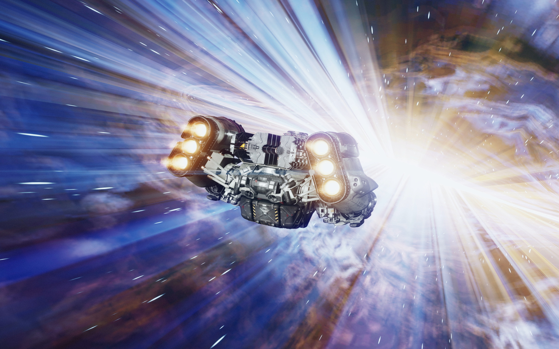 Космический корабль из игры Starfield, 2023