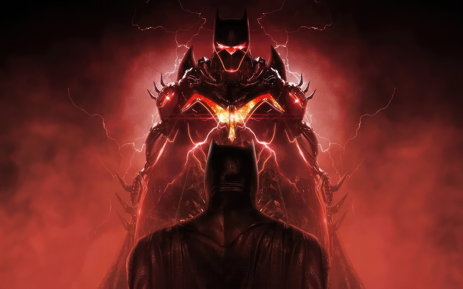 Бэтмен сражается с темными силами