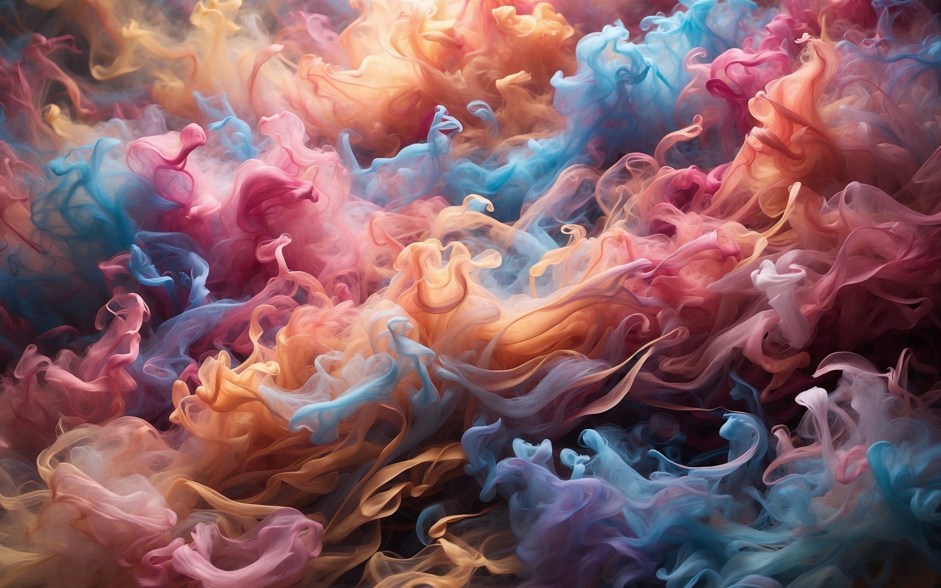 Разноцветный абстрактный дым