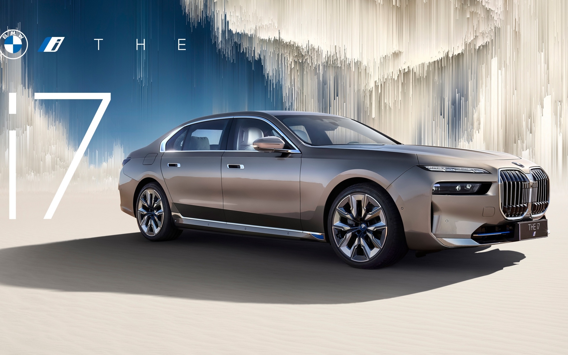 Стильный дорогой электромобиль BMW I7