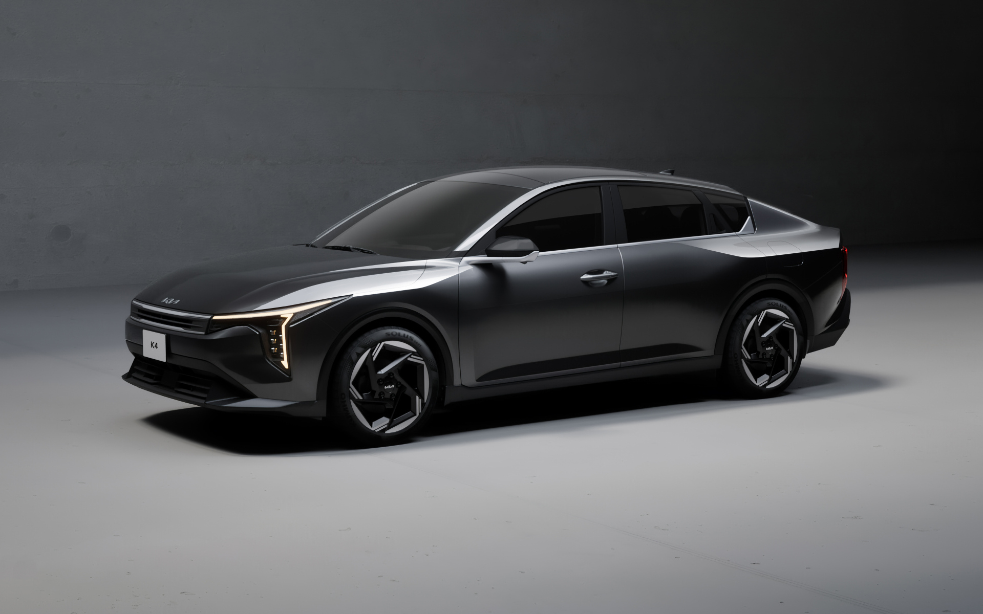 Автомобиль Kia K4 2025 года вид спереди