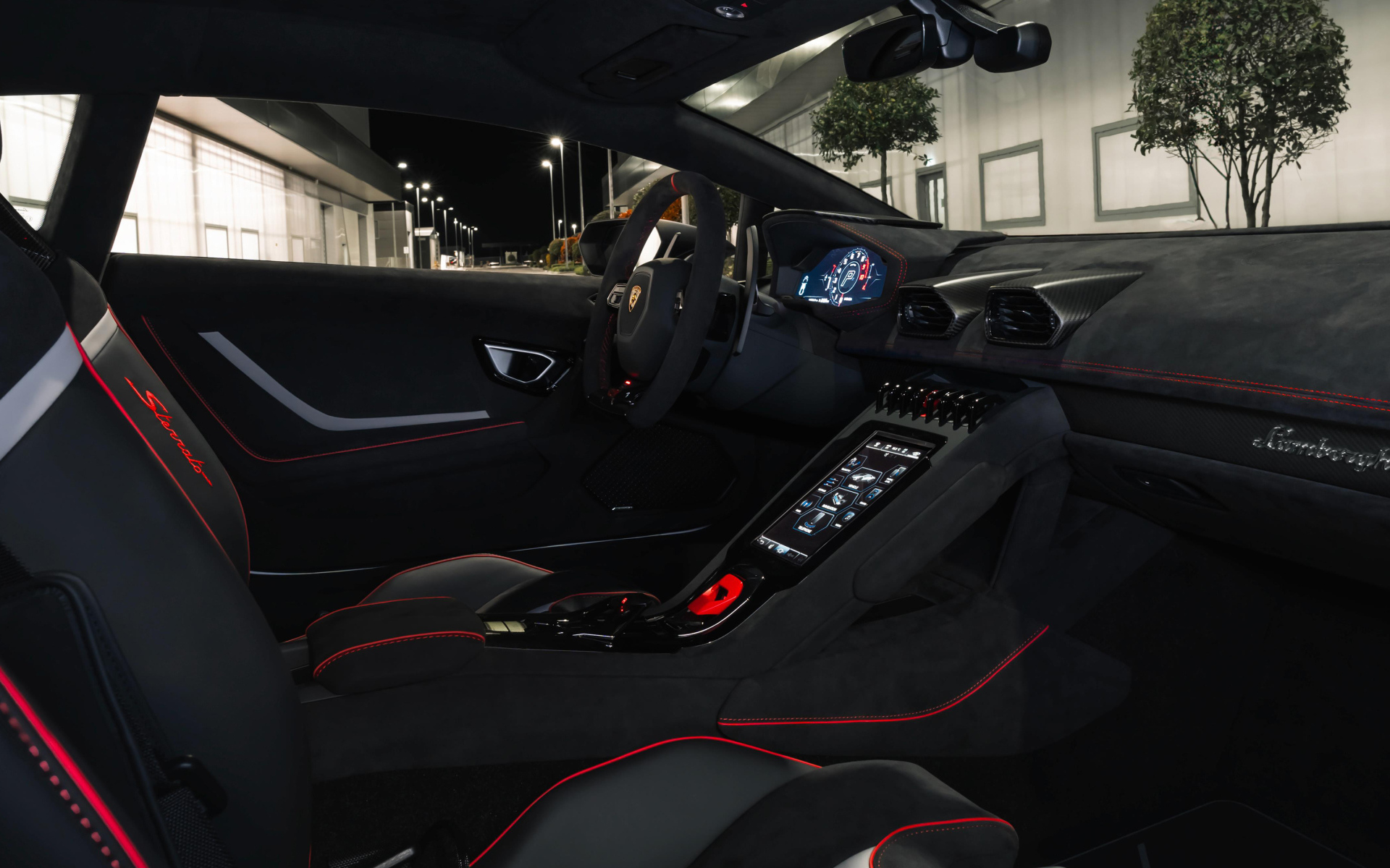 Салон автомобиля Lamborghini Huracán Sterrato All-Terrain Ad Personam 2024 года