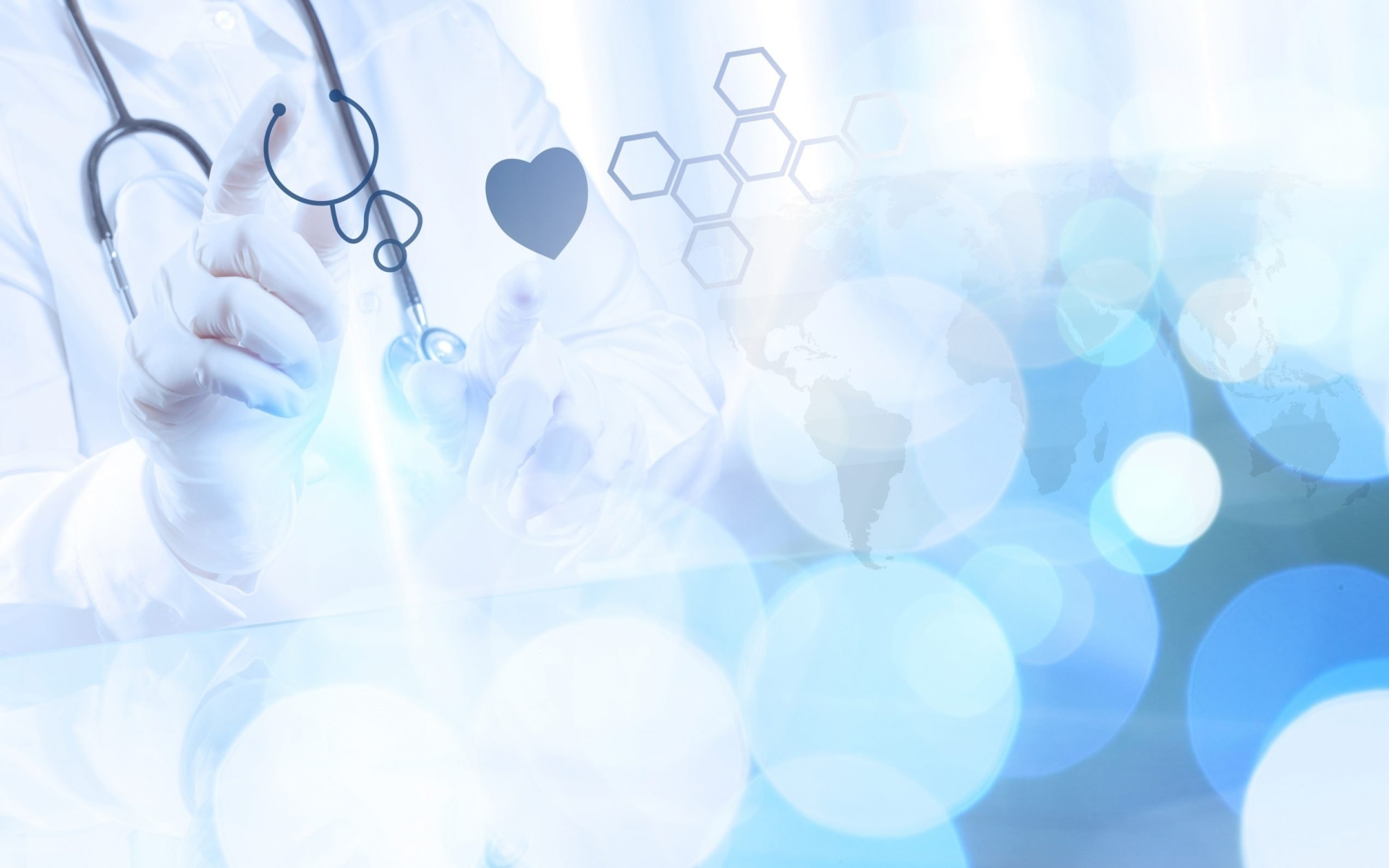 Медицинский фон с символами