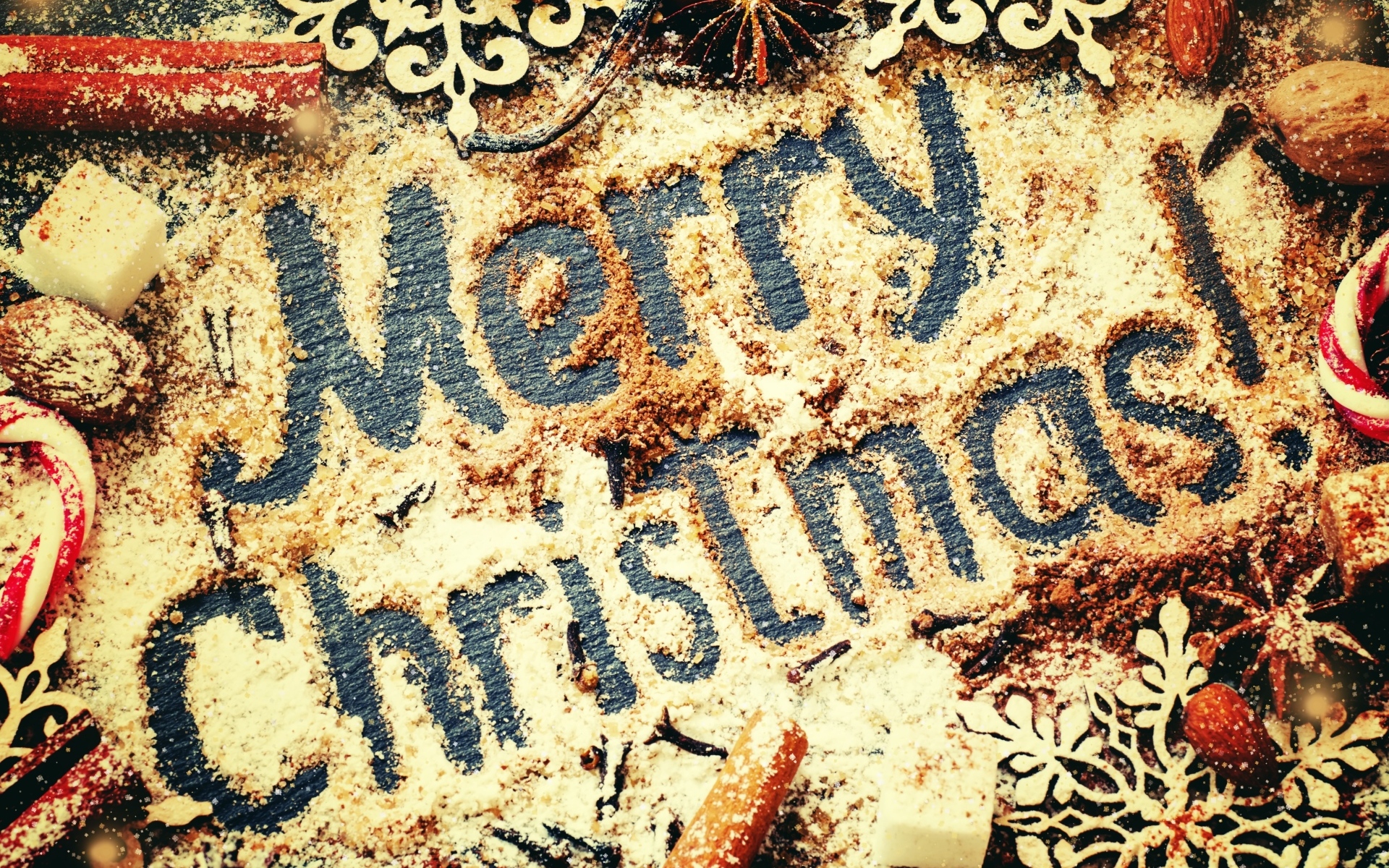 Сладкая открытка на Рождество