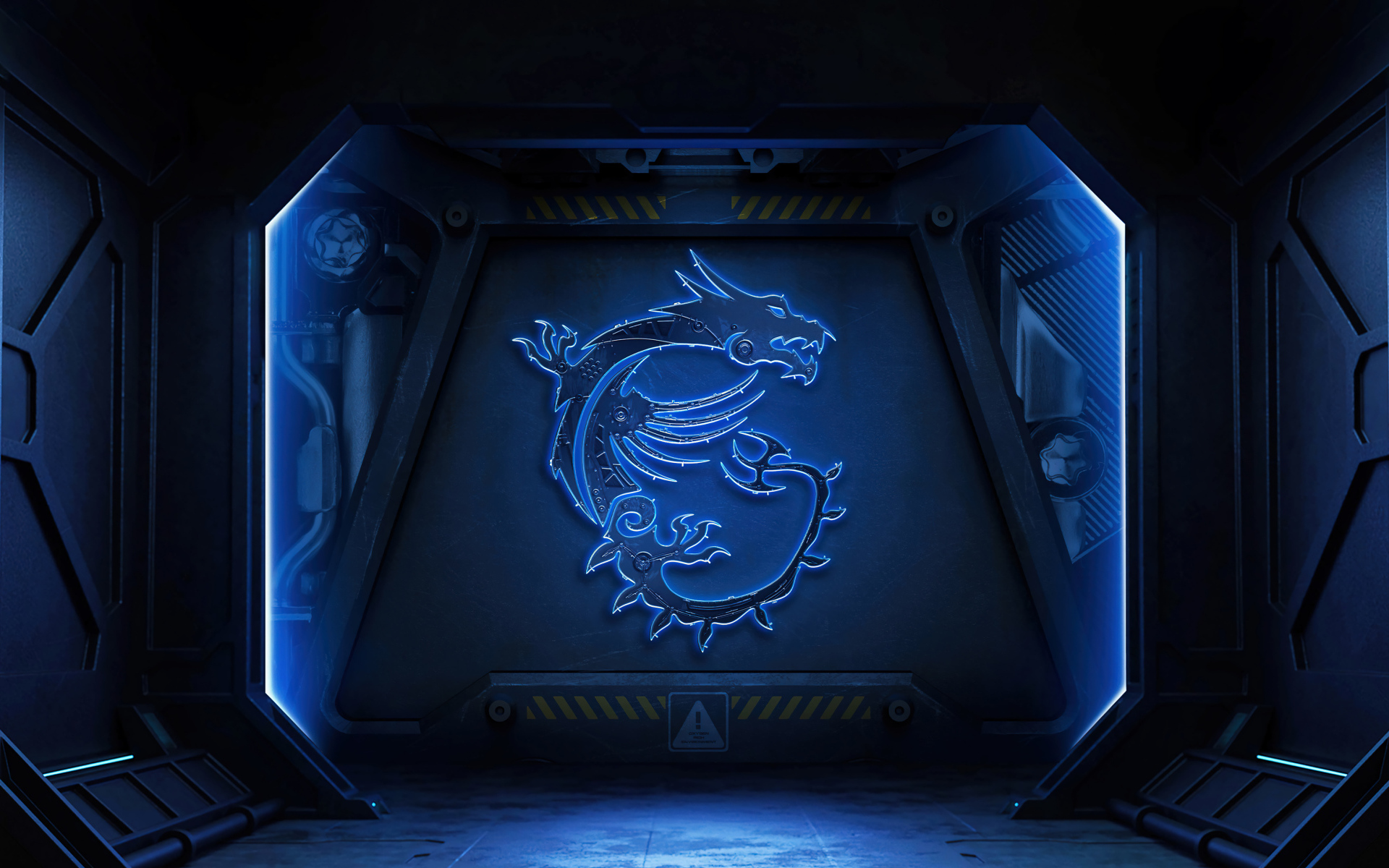 Значок msi на двери бункера