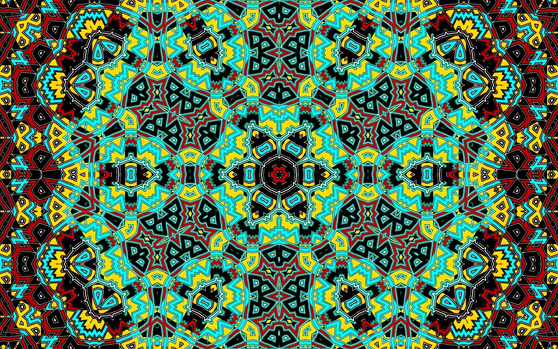 Разноцветный узор калейдоскопа