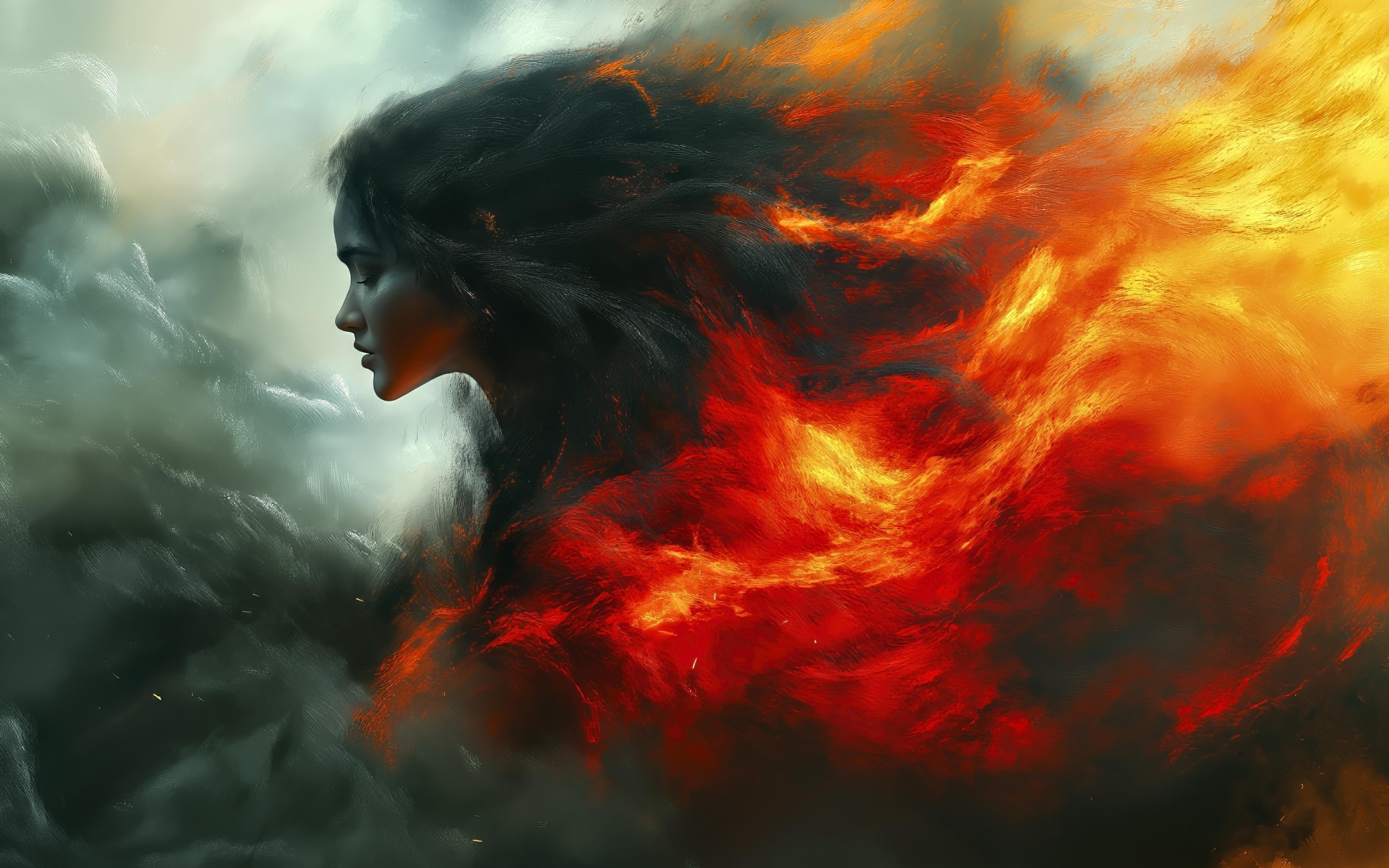 Девушка с огненными волосами