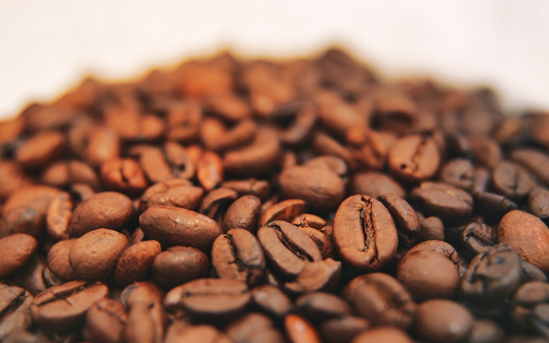 Жареные кофейные ароматные зерна крупным планом