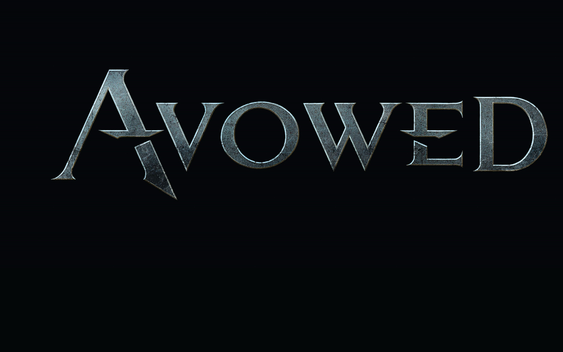 Постер компьютерной игры Avowed на черном фоне