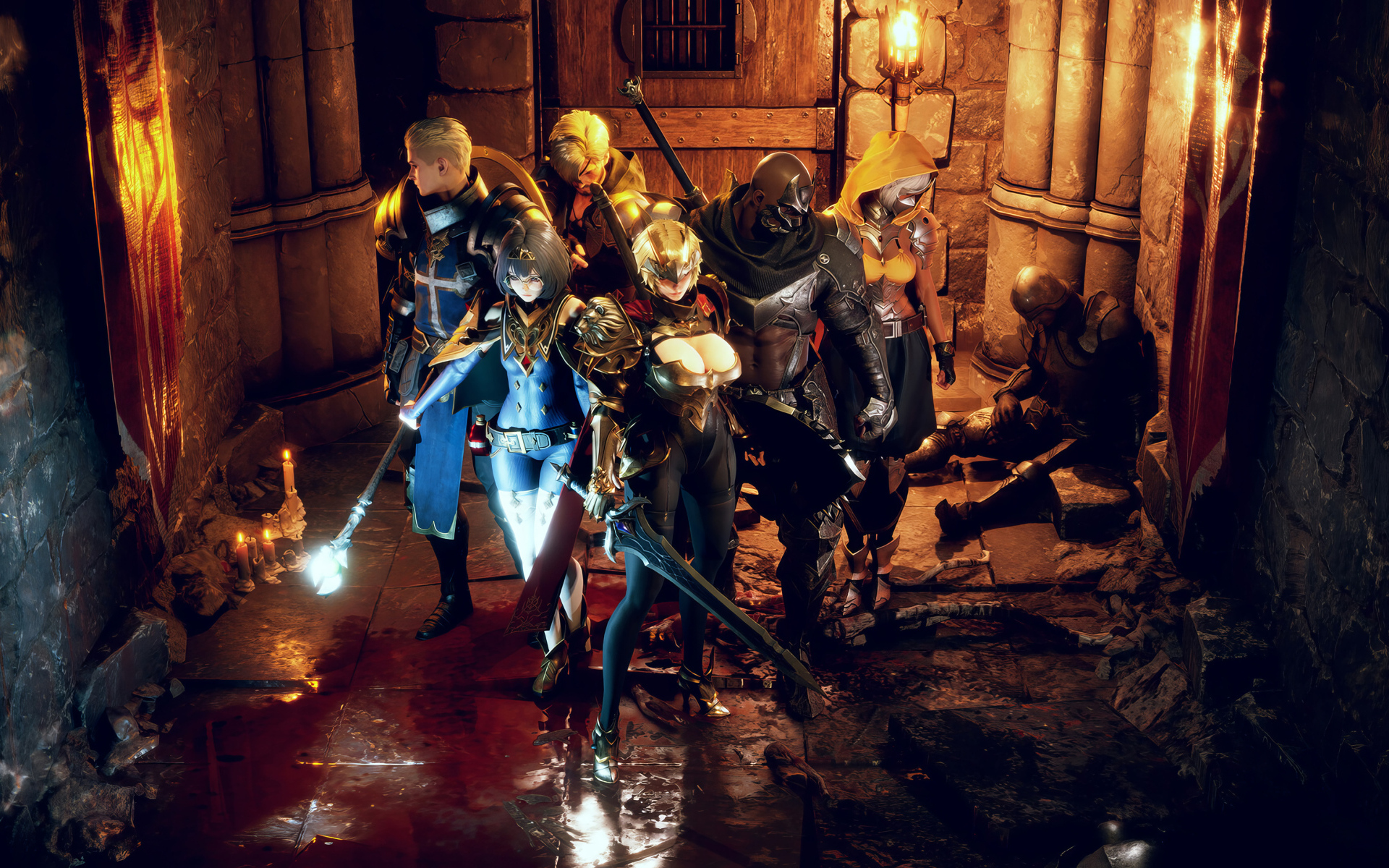 Персонажи компьютерной игры Dungeon Stalkers, 2024