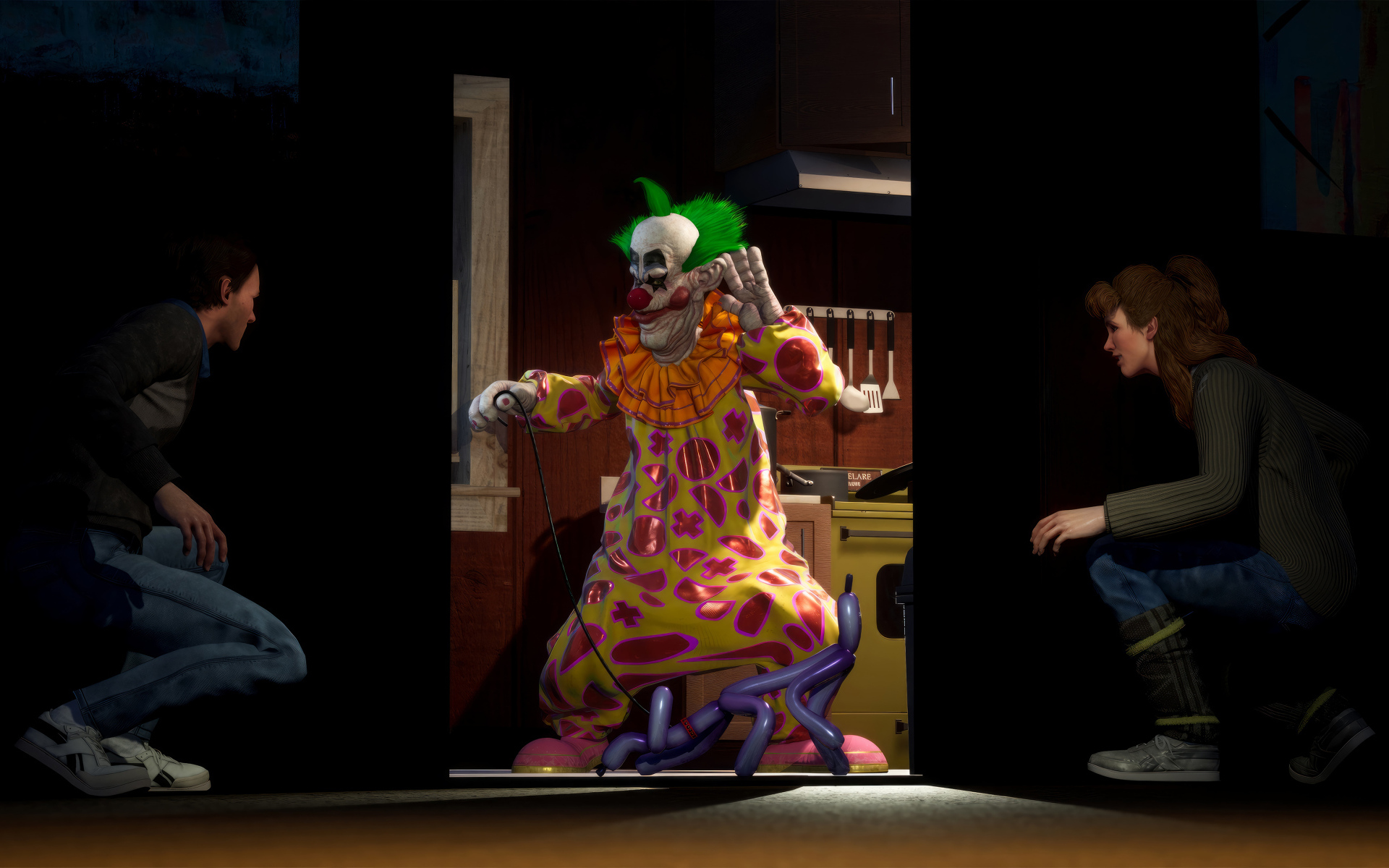 Клоун из видео игры Killer Klowns from Outer Space: The Game, 2024
