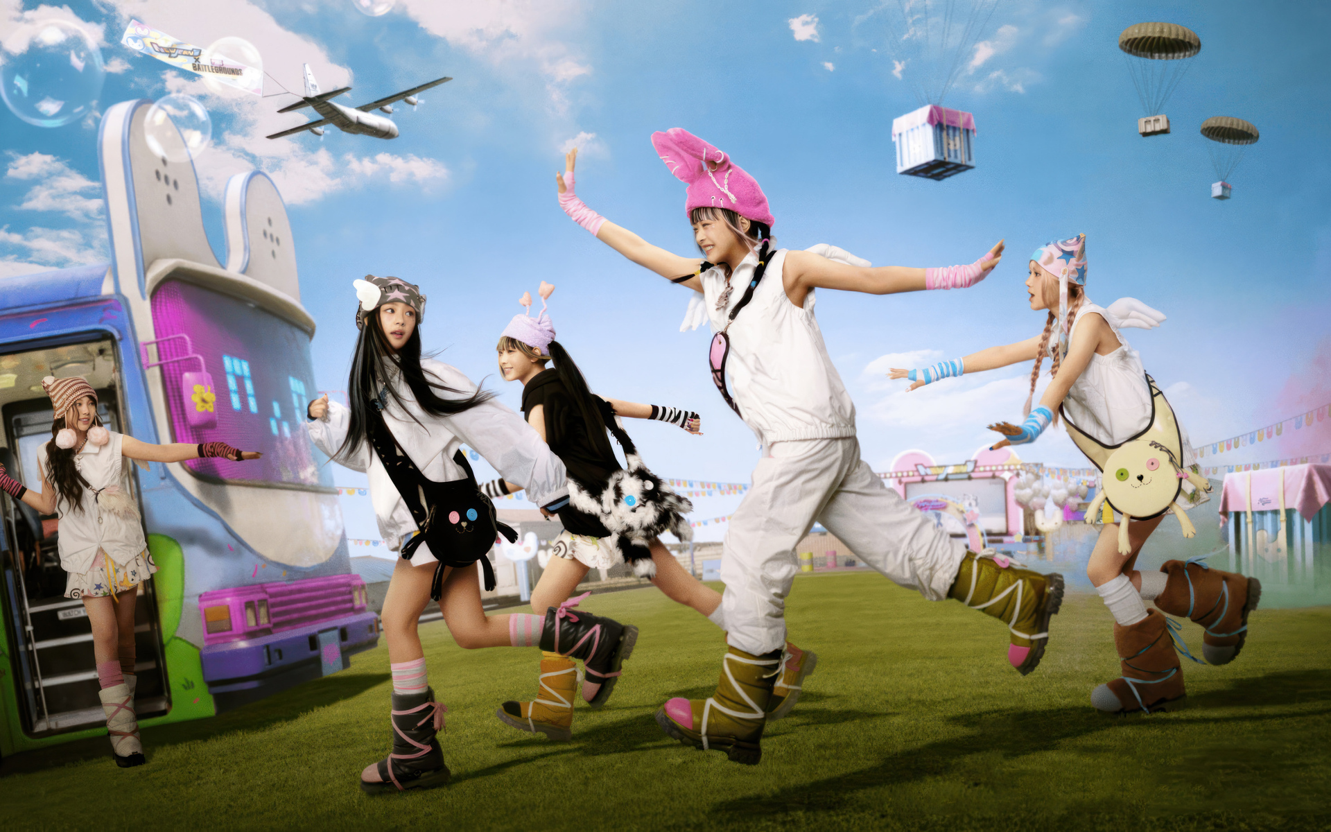 Коллаборация PUBG x NewJeans, 2024