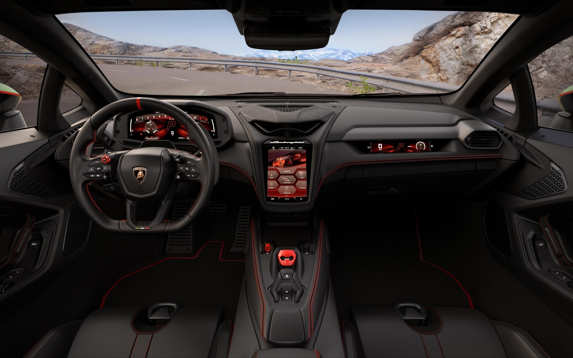 Салон автомобиля Lamborghini Temerario Alleggerita