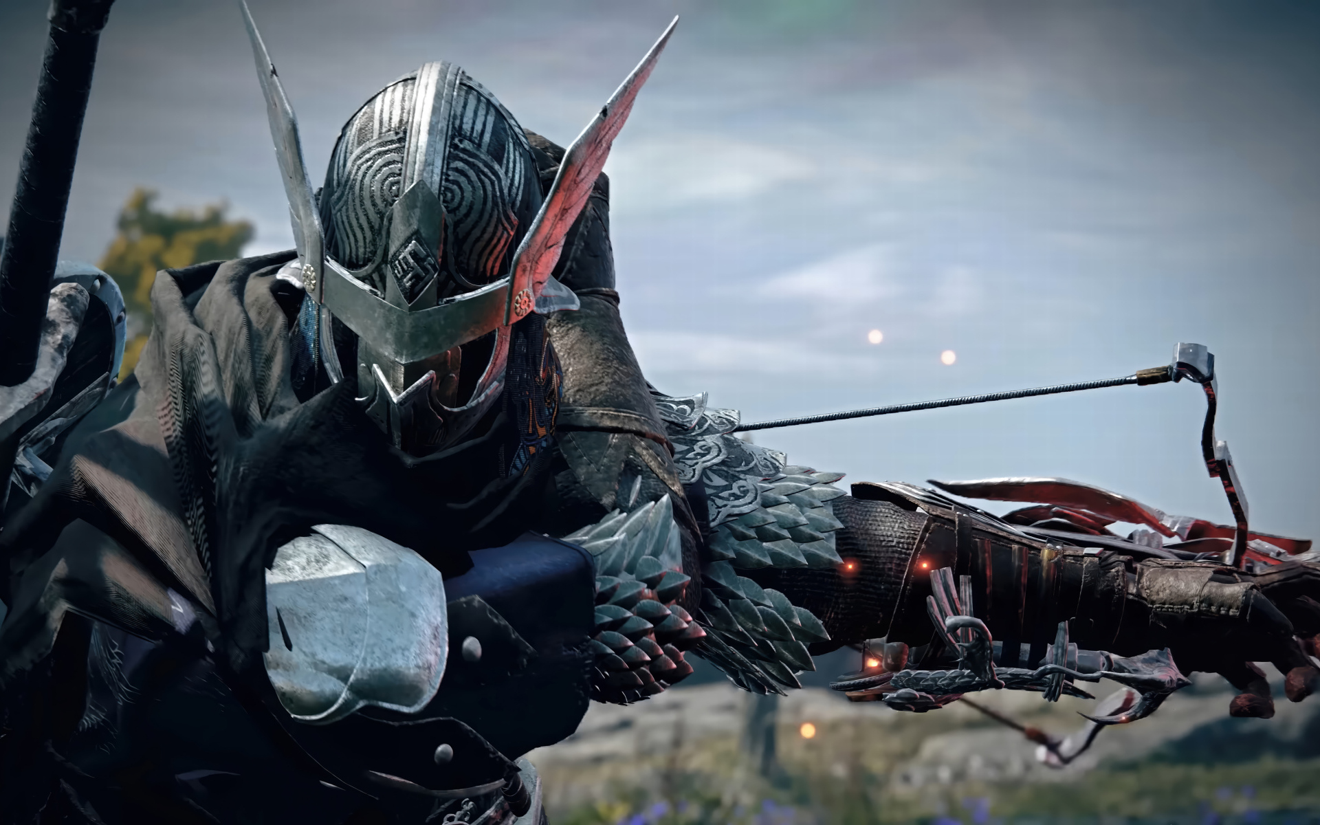 Воин с железной маской на лице в видеоигре Elden Ring Nightreign