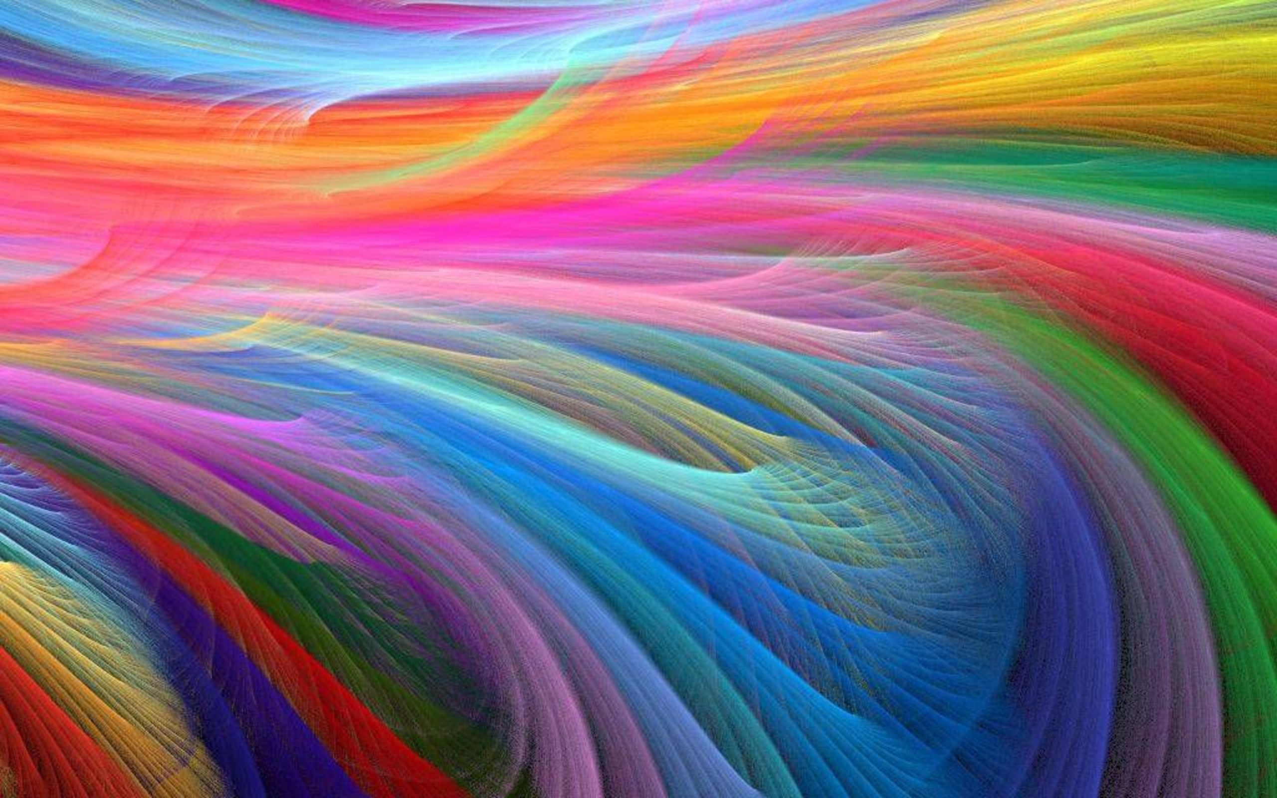 Colored feathers