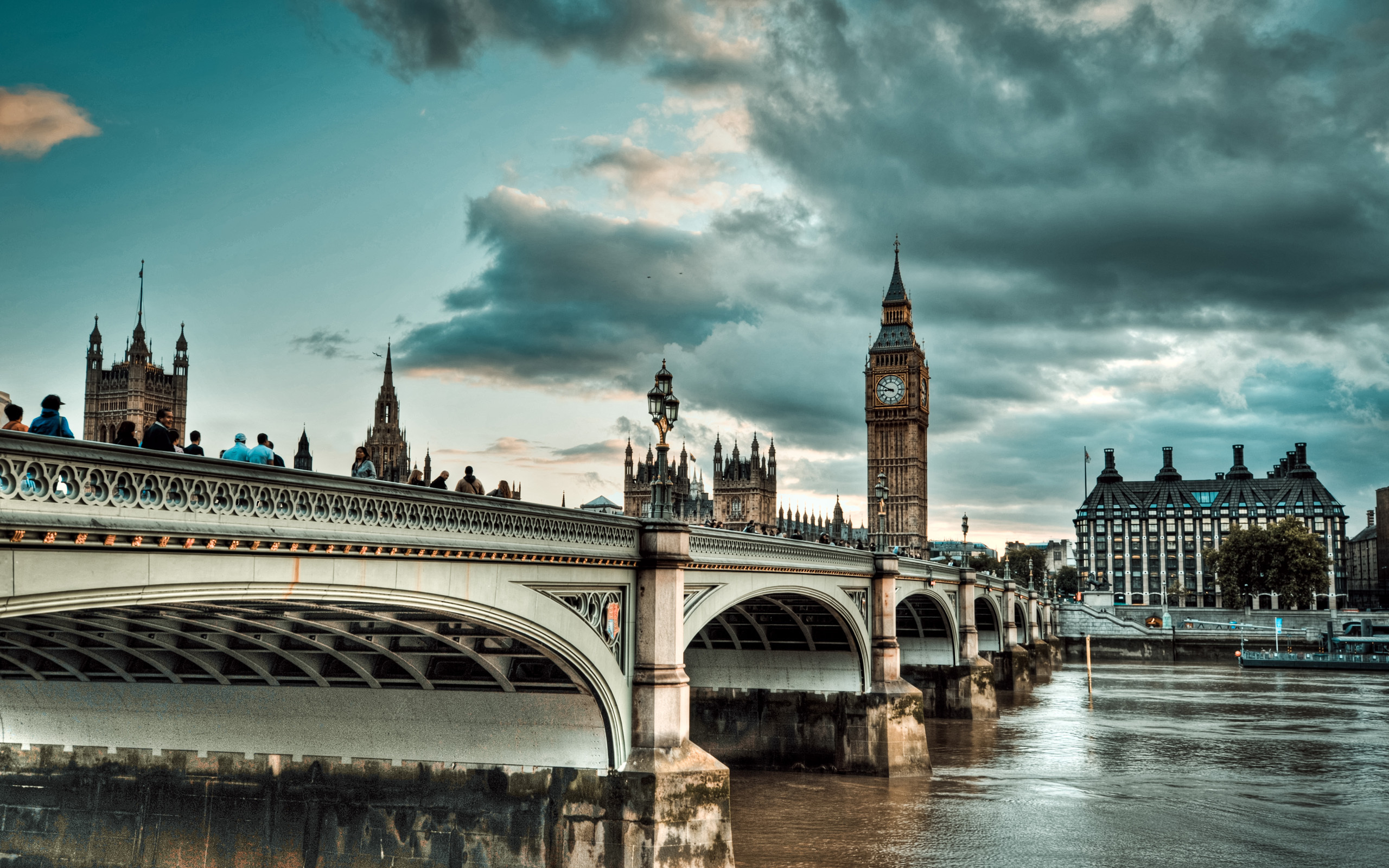 Westminster Bridge, Big Ben, London, England