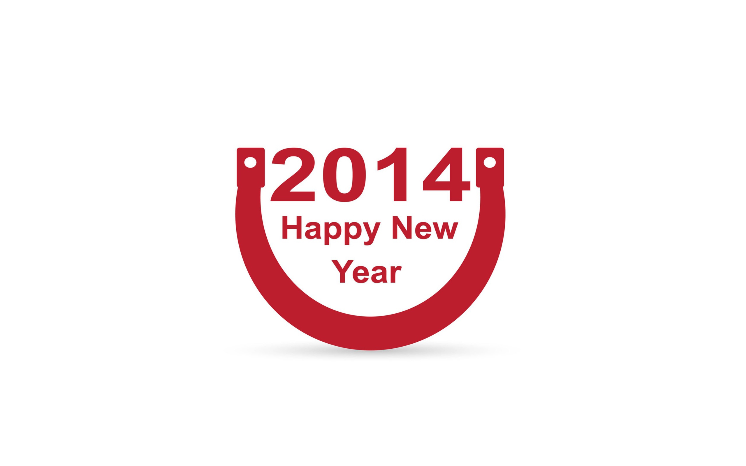 Счастливого нового 2014 года и подкова