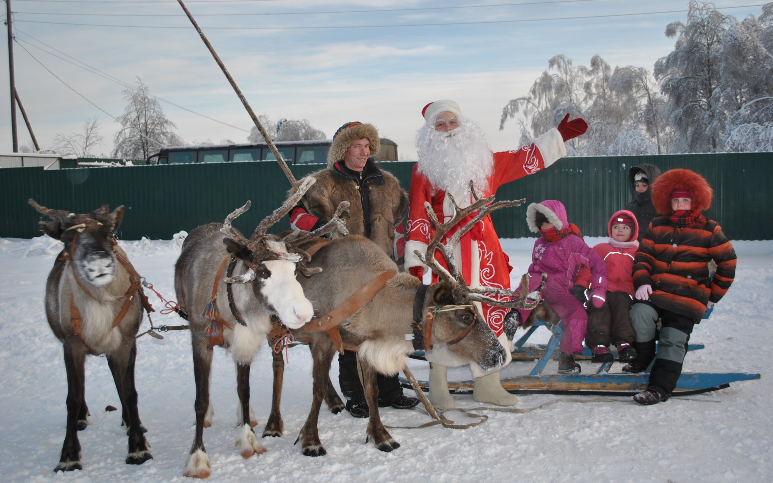 B гости к деду морозу