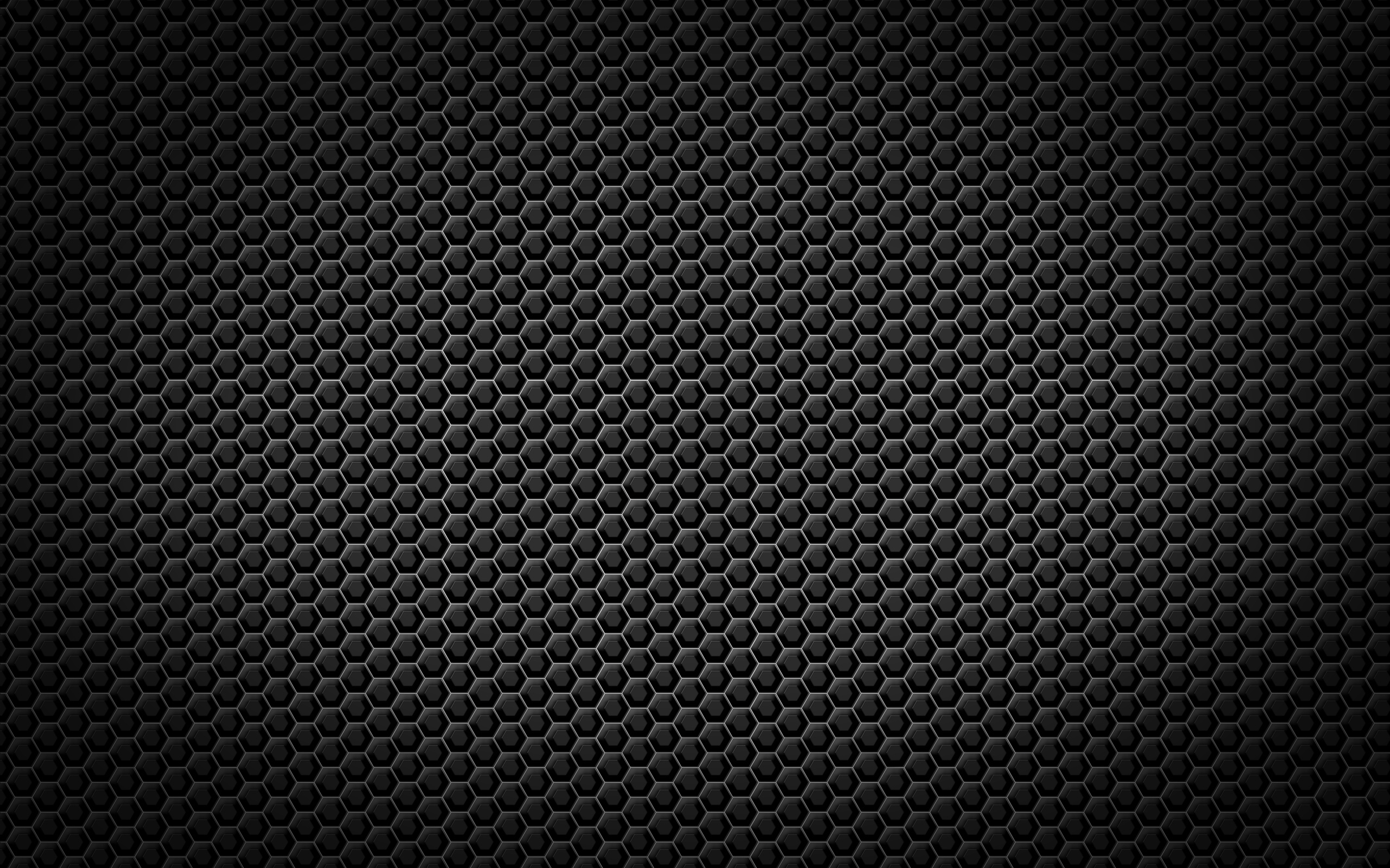 Черные обои  с шестигранной текстурой