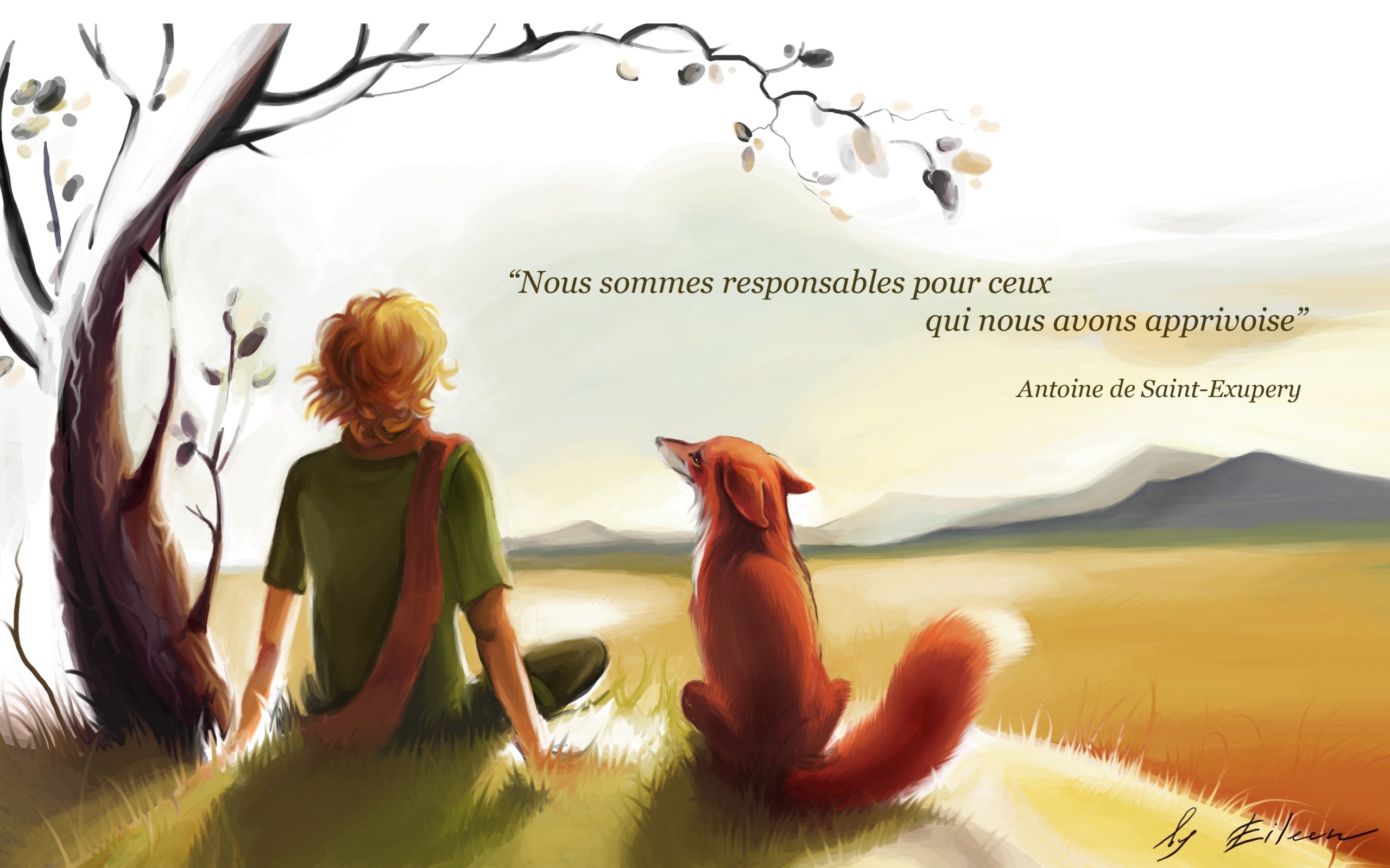 The Little Prince with fox story