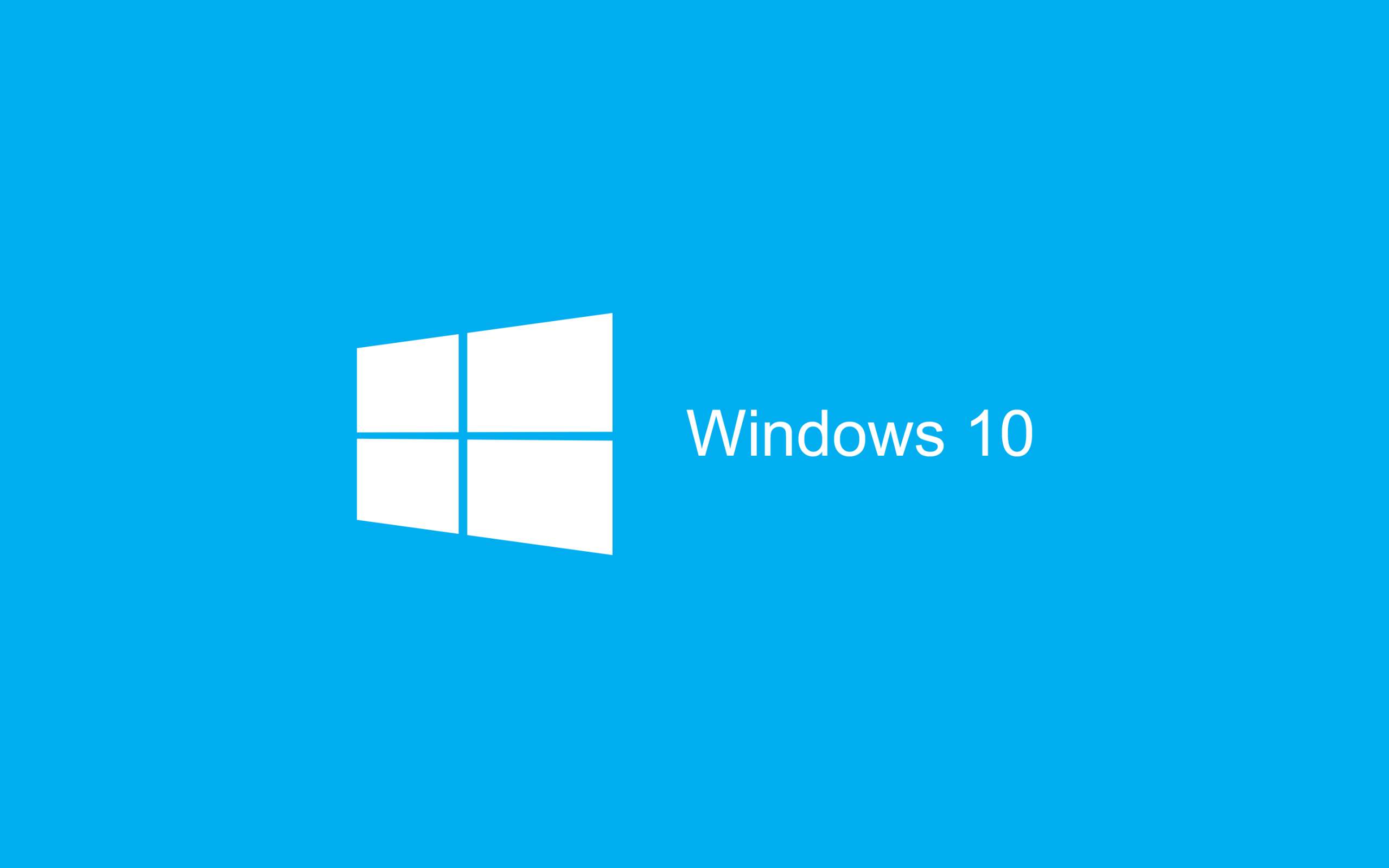 Голубой логотип Windows 10