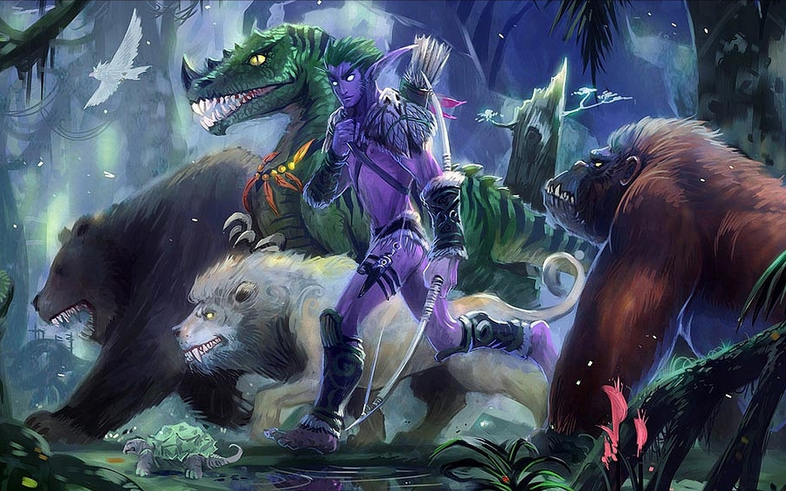 Звери и синий человек